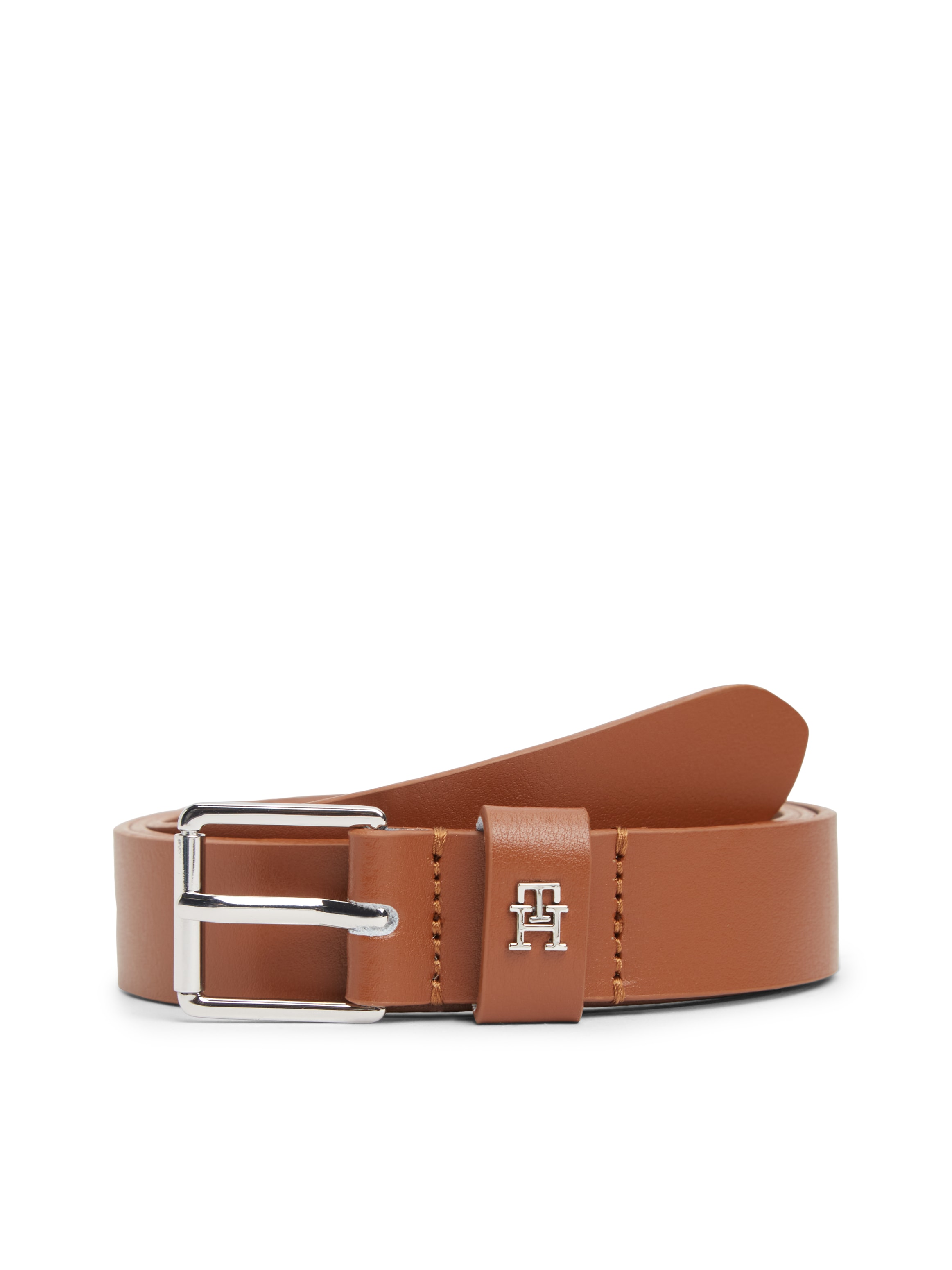 Tommy Hilfiger Ledergürtel »SQUARE 2.5 cm breit SILVER« Größenverstellbar durch Schnalle