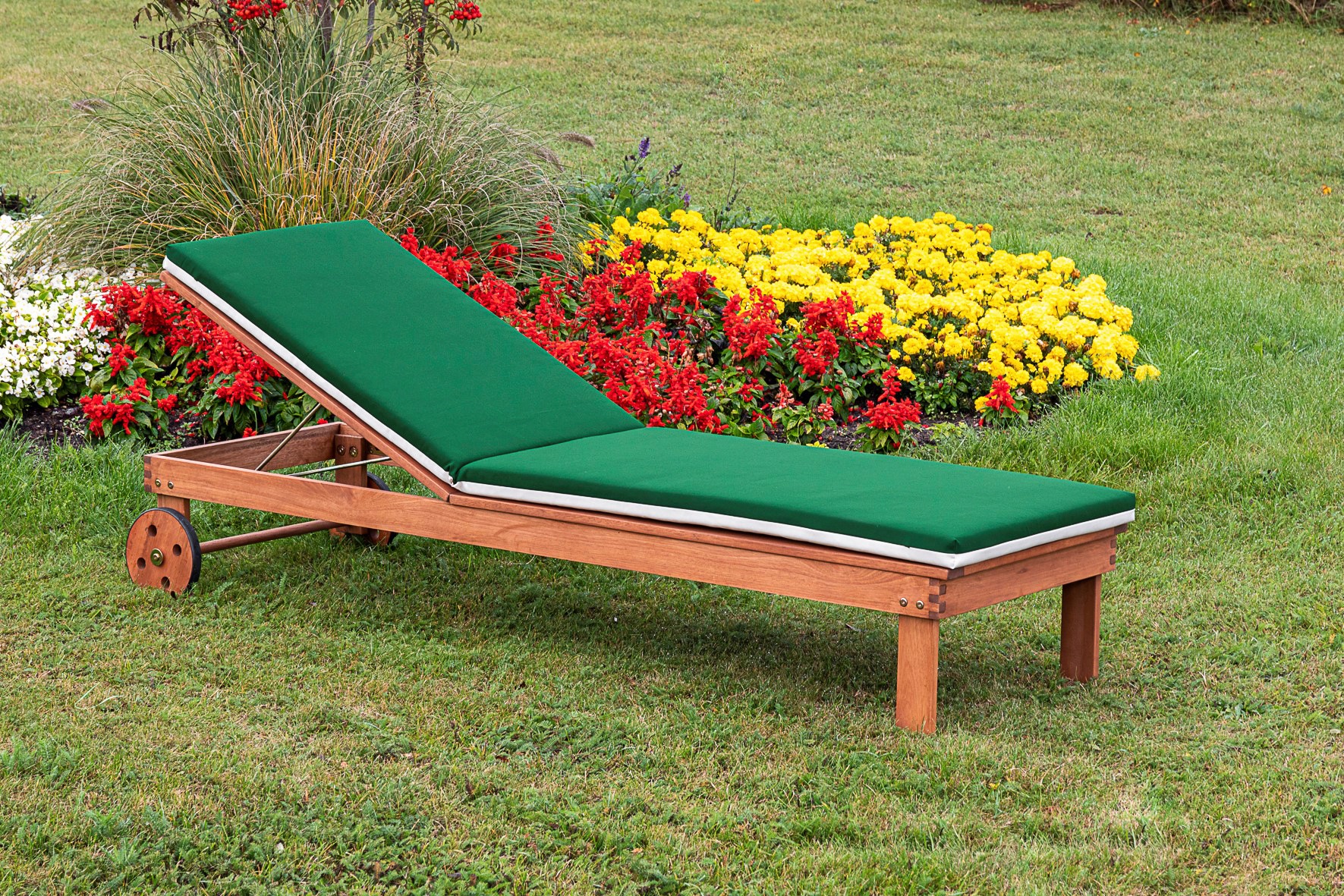 MERXX Gartenliege, mit 2-farbiger Wendeauflage, verstellbare Rückenlehne, E günstig online kaufen