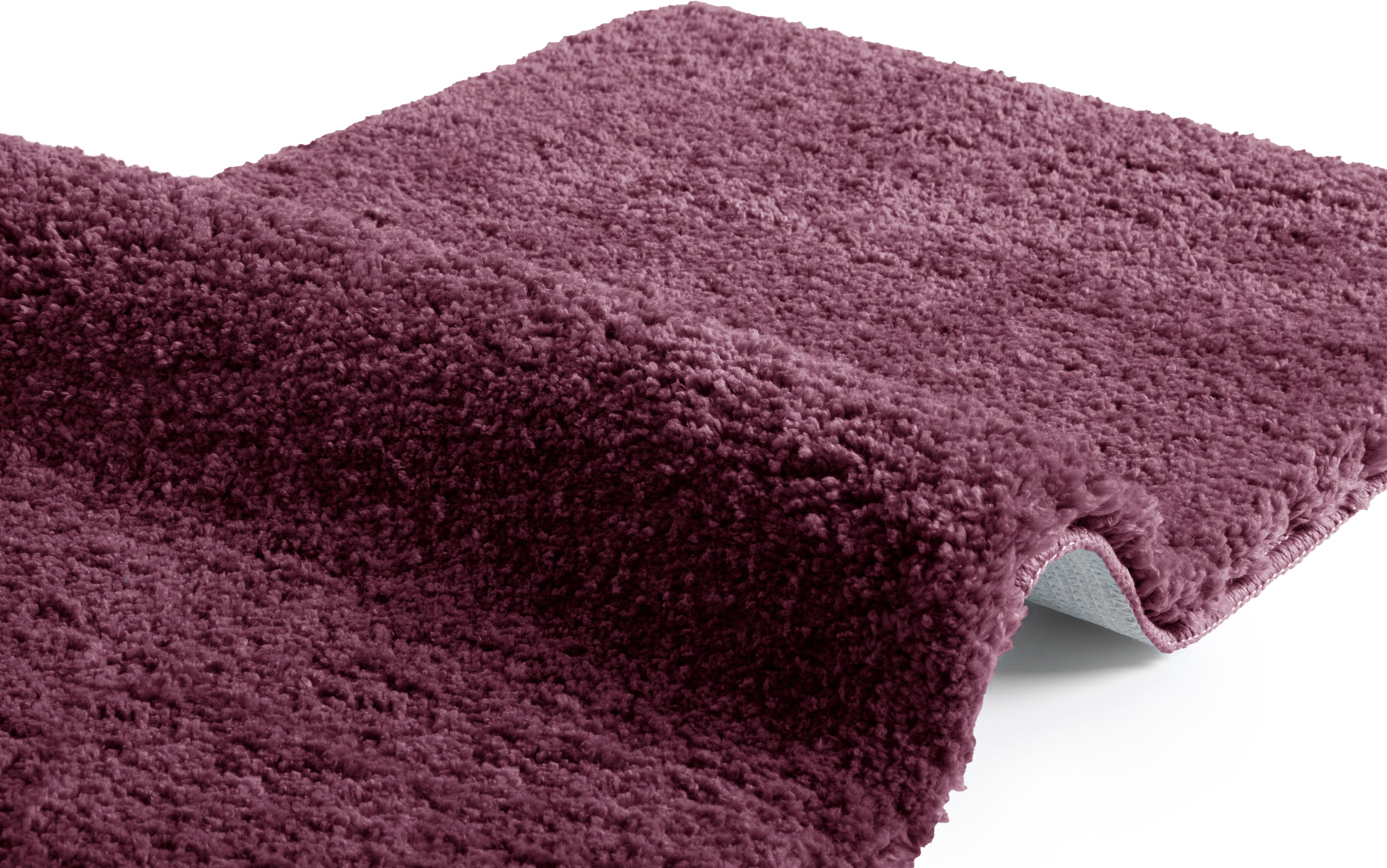my home Badematte »Sanremo, Badvorleger, Badezimmer Teppich, sehr weich«, rutschhemmend beschichtet, fußbodenheizungsgeeignet-schnell trocknend, Badteppich, unifarben, rechteckig, rund & als 3-tlg. Set erhältlich