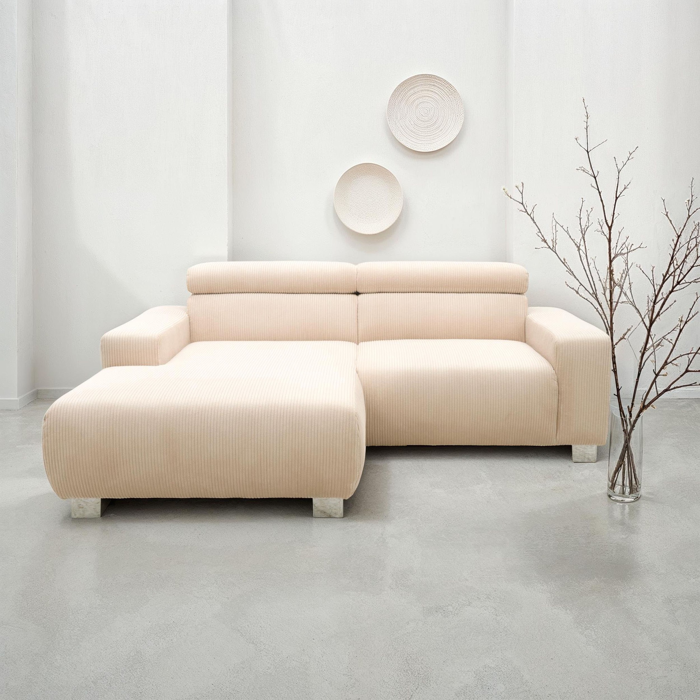 DOMO collection Ecksofa "100030 inkl. Kopfteilverstellung, guter Sitzkomfor günstig online kaufen