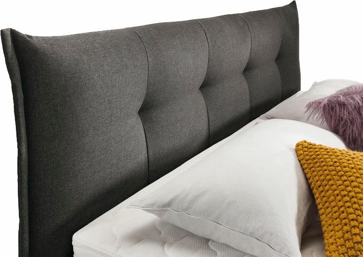 Boxspringbett "Florida", grün, B:185cm L:228cm, Feingewebe (100% Polyester), SET ONE BY MUSTERRING, Komplettbetten, Boxspringbett, mit Bettkasten, in 5 Liegekomfortvarianten 6