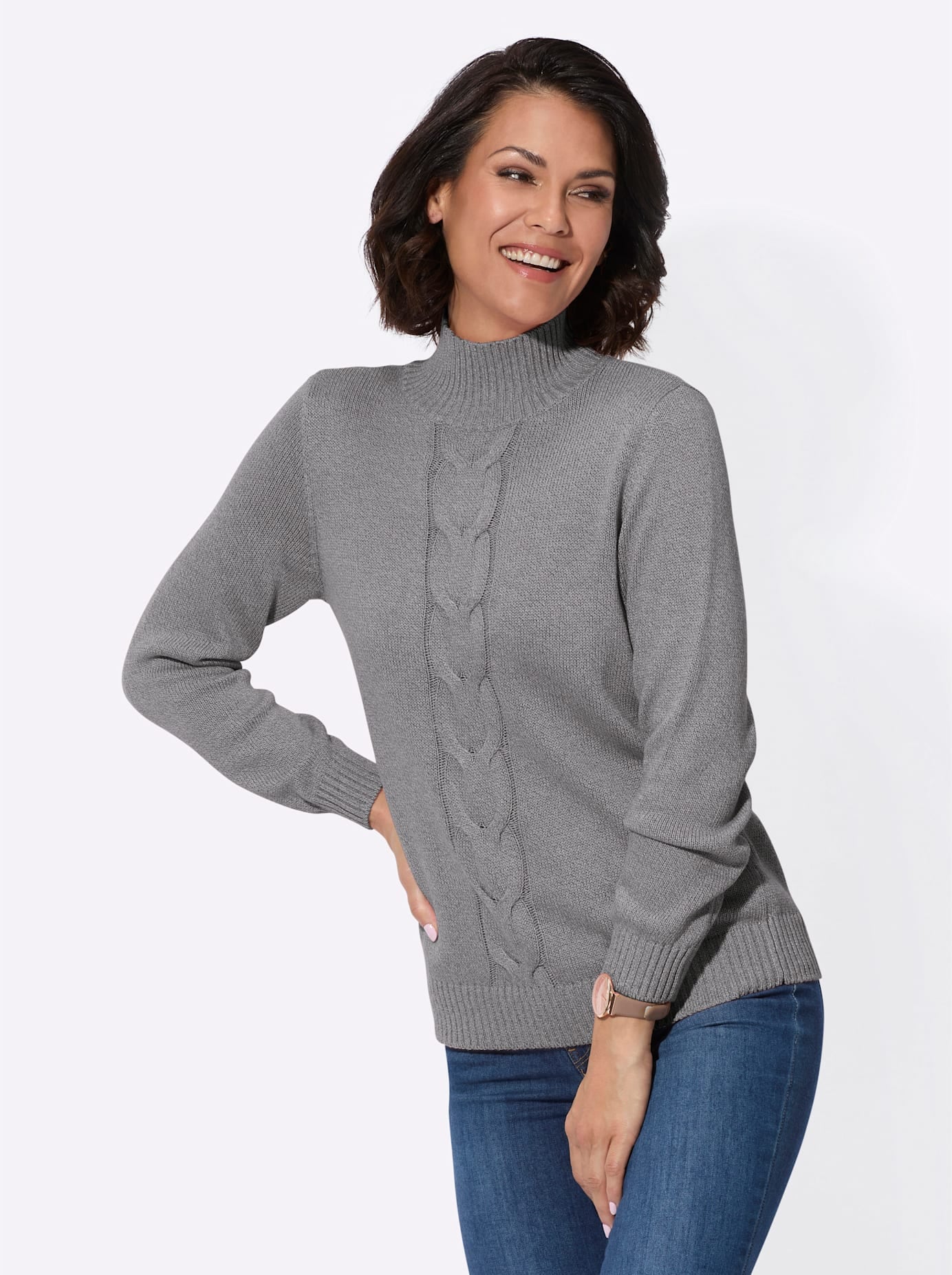 Casual Looks Strickpullover "Stehkragen-Pullover" günstig online kaufen