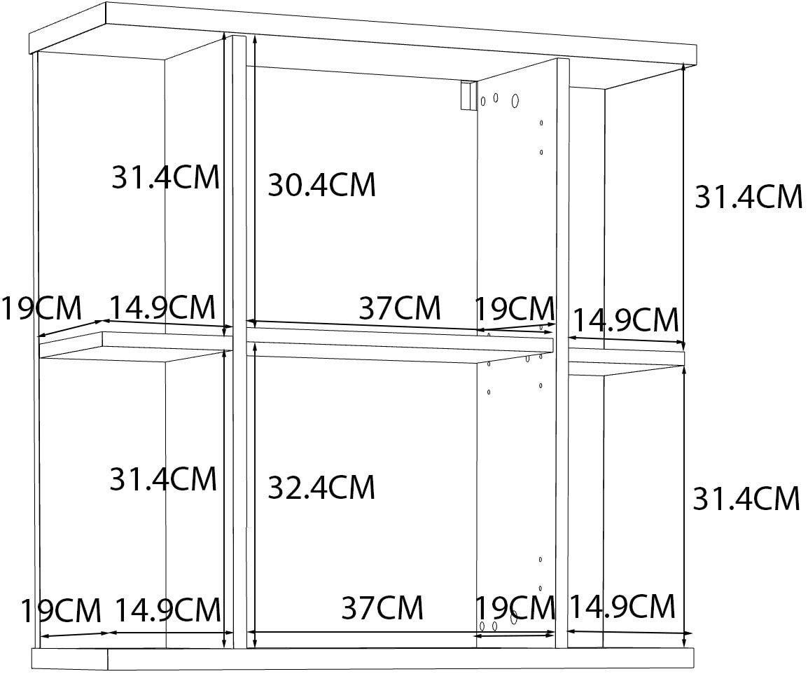 FORTE Spiegelschrank »Champ«, Spiegelschrank, 1 Spiegeltür, viel Stauraum