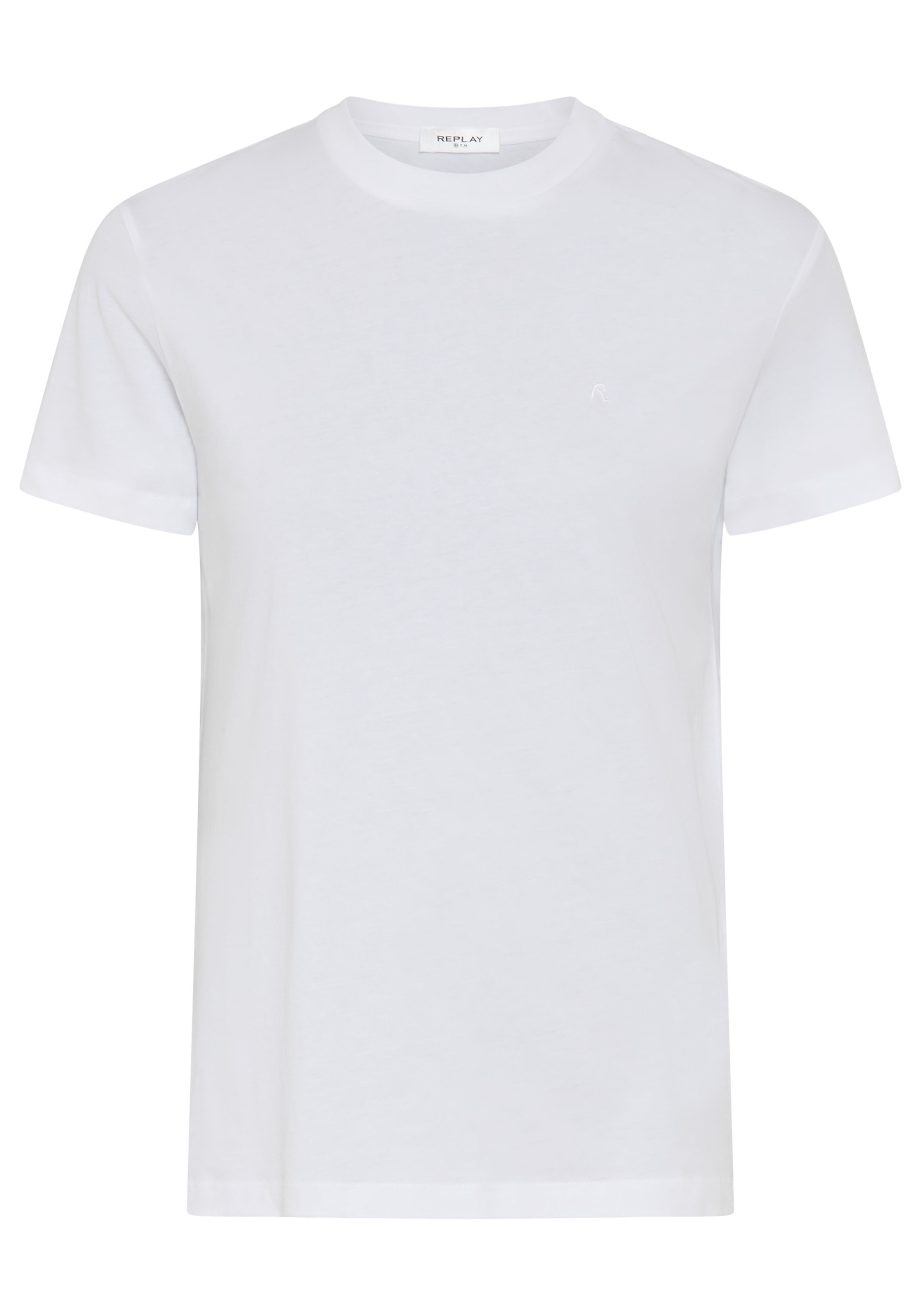 Replay T-Shirt mit Rundhals, reine Baumwolle