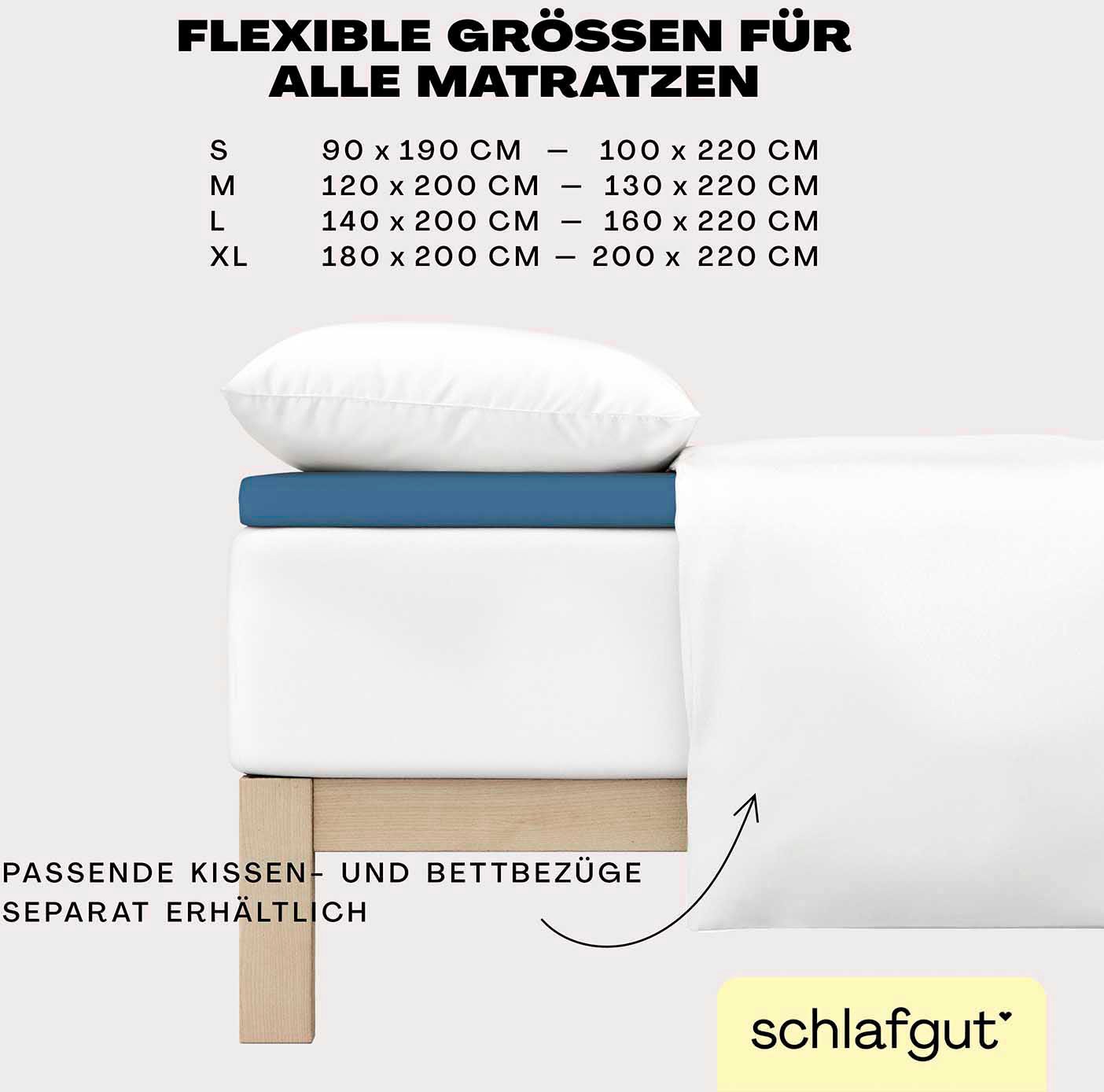 Schlafgut Spannbettlaken »EASY Jersey Elasthan Topper« MADE IN GREEN by OEKO-TEX®