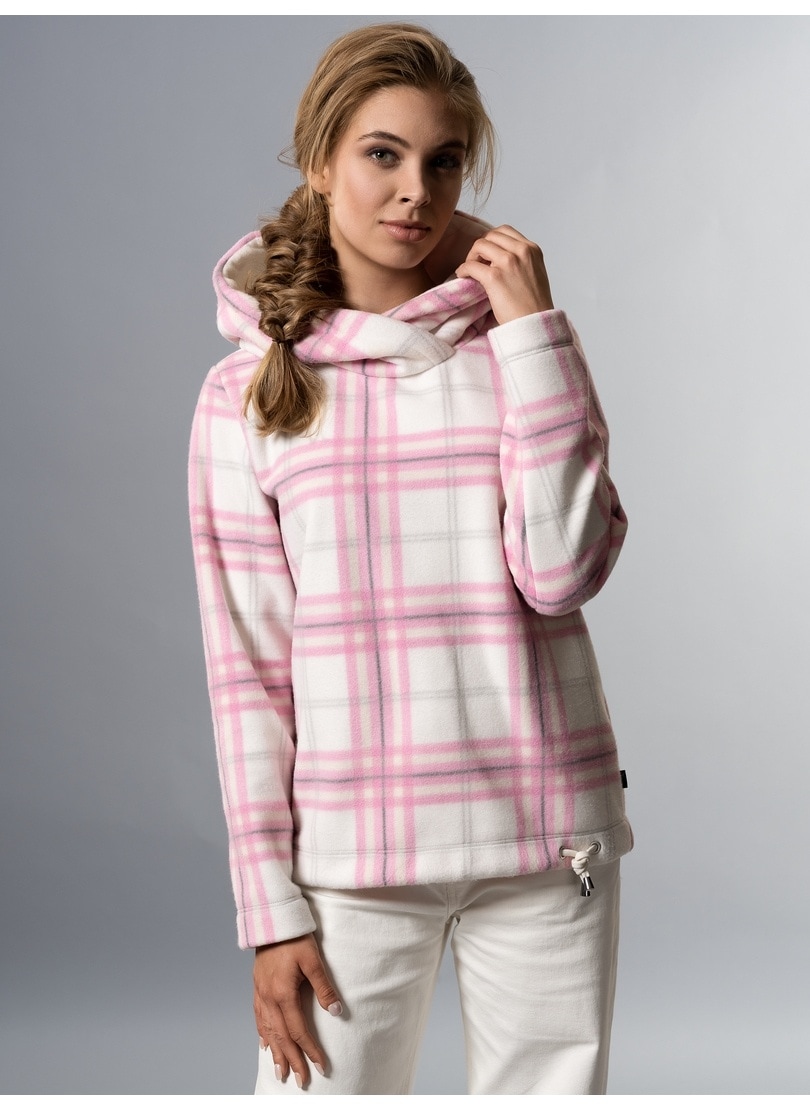 Trigema Kapuzensweatshirt »TRIGEMA Fleece-Hoodie mit Karo-Muster« für  bestellen | BAUR