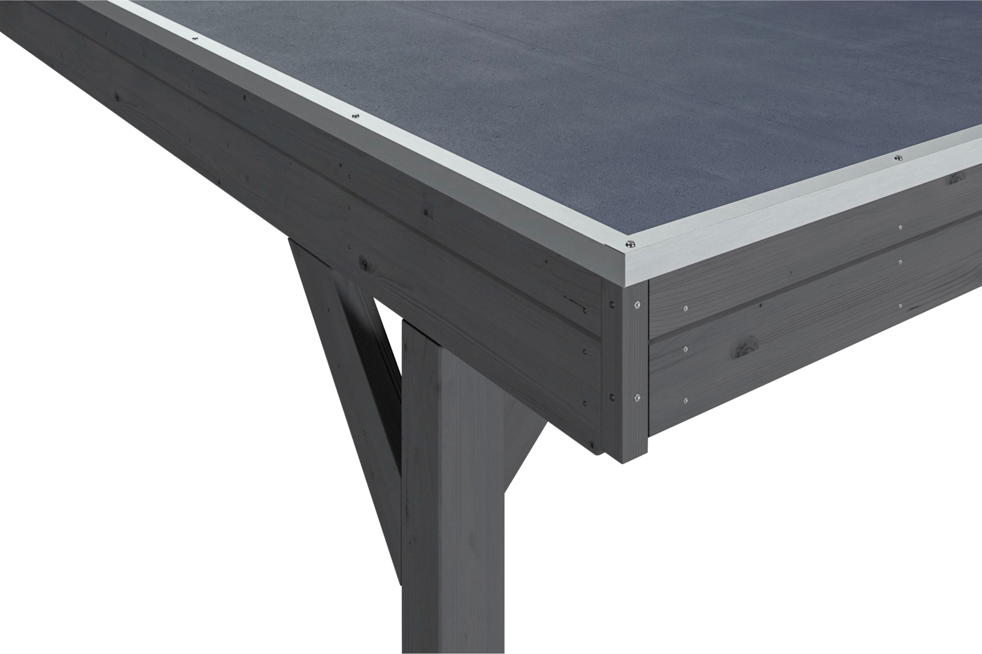 Skanholz Einzelcarport »Grunewald«, dunkelgrau, mit EPDM-Dach
