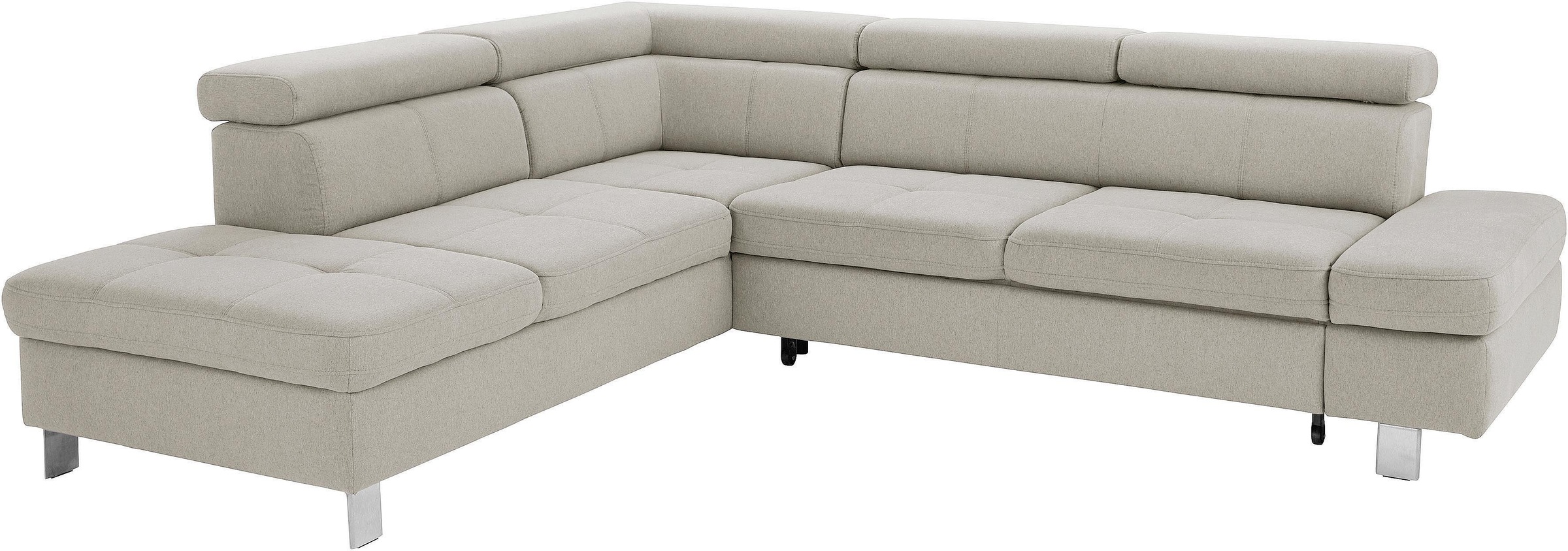 exxpo - sofa fashion Ecksofa "Fiji, L-Form" mit Kopf- bzw. Rückenverstellun günstig online kaufen