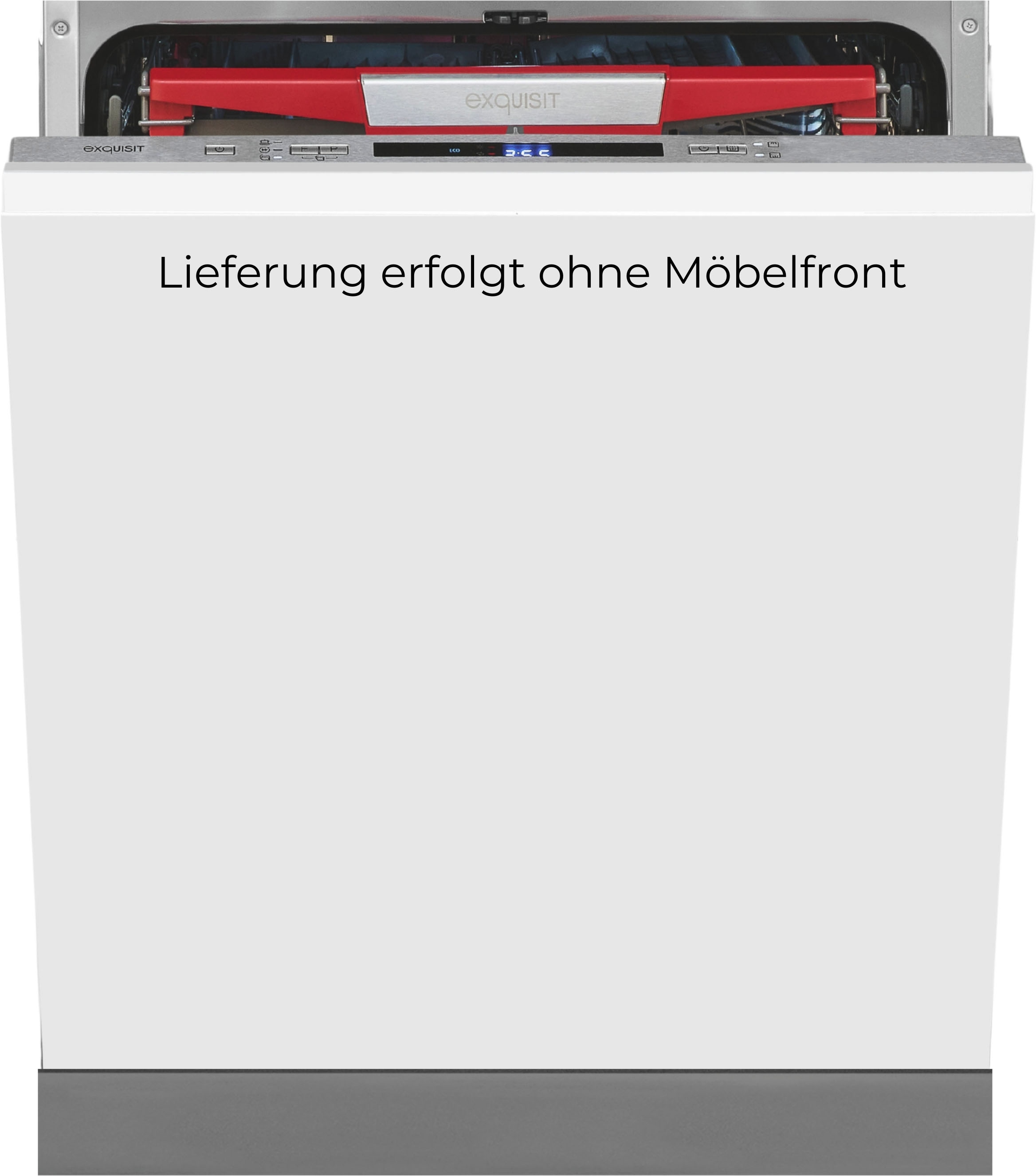 exquisit vollintegrierbarer Geschirrspüler 9614 "EGSP9614-E-030A inox" 9,5 l 14 tlg. Maßgedecke 14 Maßgedecke & flüsterleise 42 dB – stark und angenehm ruhig