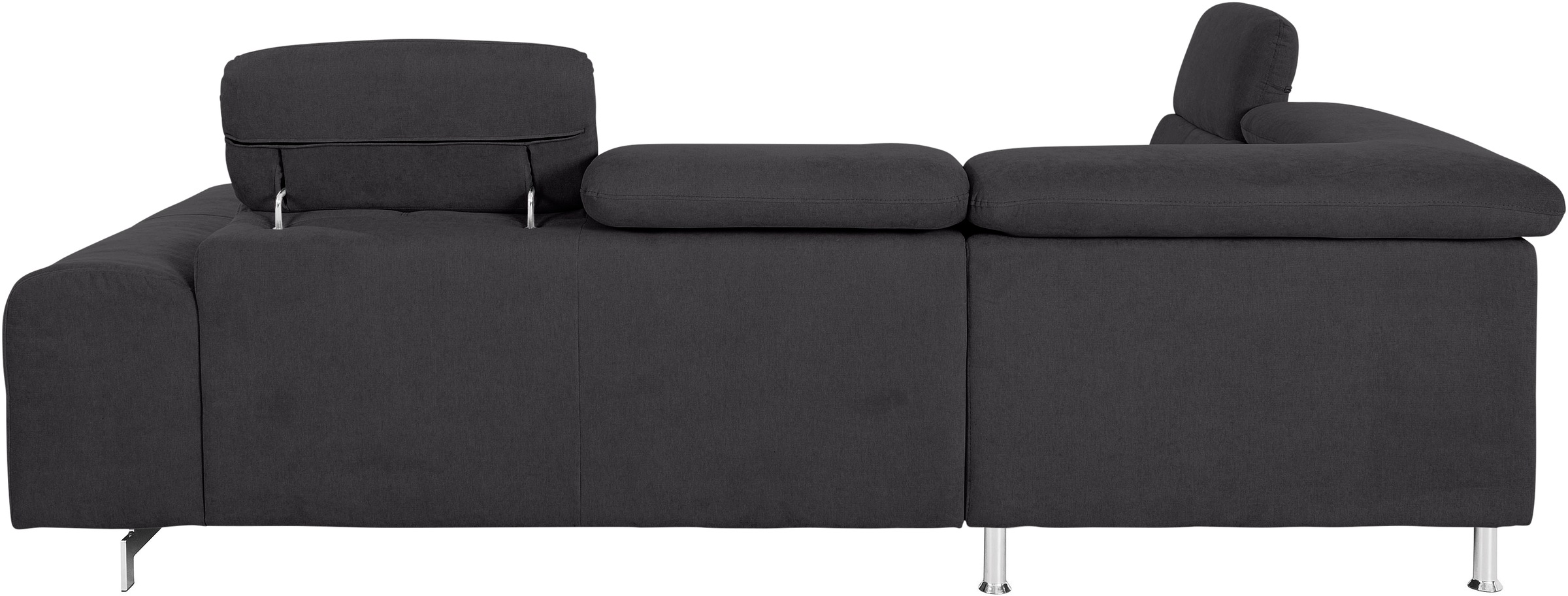 COTTA Ecksofa »Chef L-Form«, mit Kopfteilverstellung, edle Metallkufen, wahlweise mit Bettfunktion