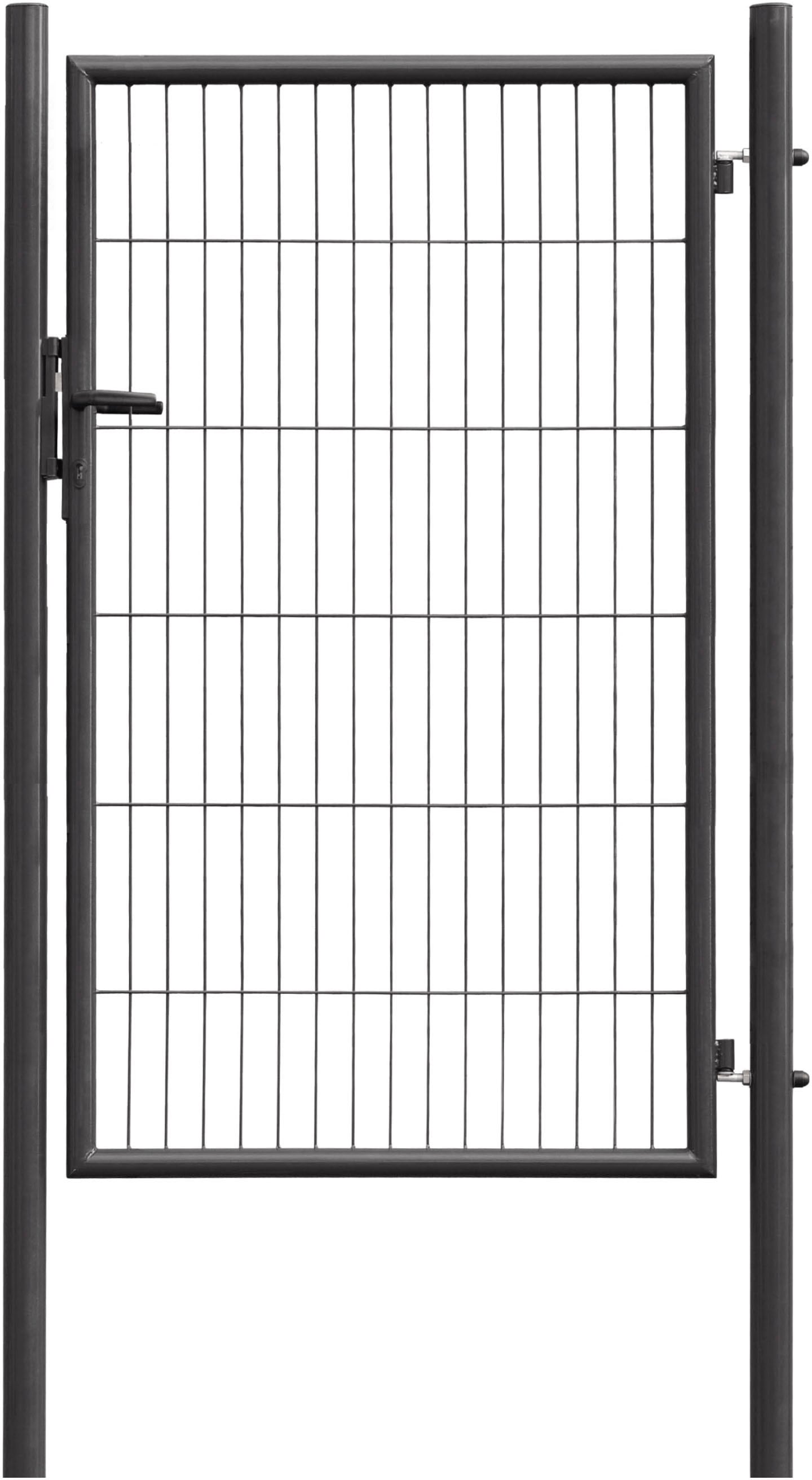 GARDEN 'N' MORE Zauneinzeltür »Einzeltor Standard«, (Set), 150 cm hoch, anthrazit