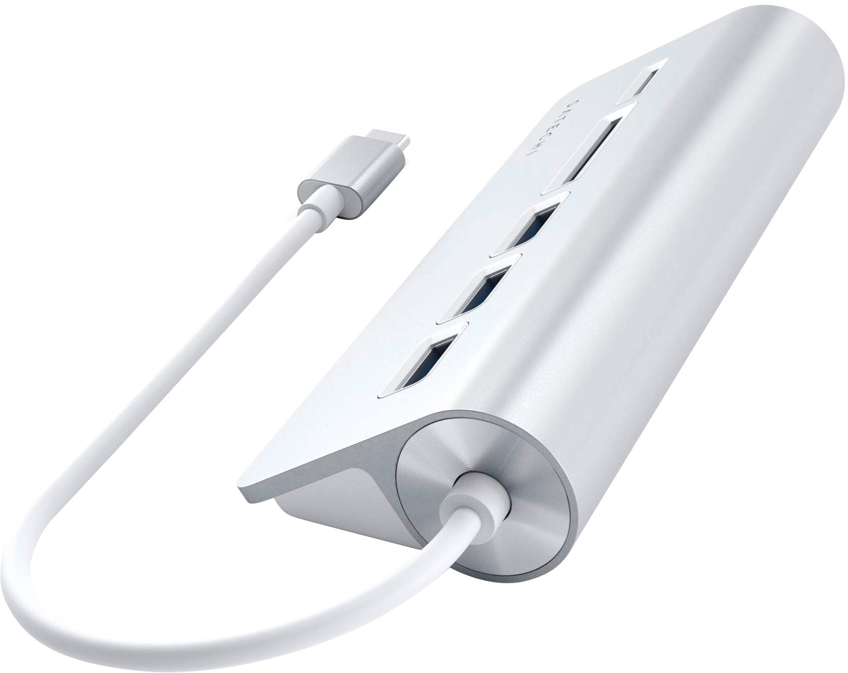 Satechi USB-Adapter »Type-C Aluminum USB Hub & Card Reader«, USB 3.0 Typ A zu USB Typ C