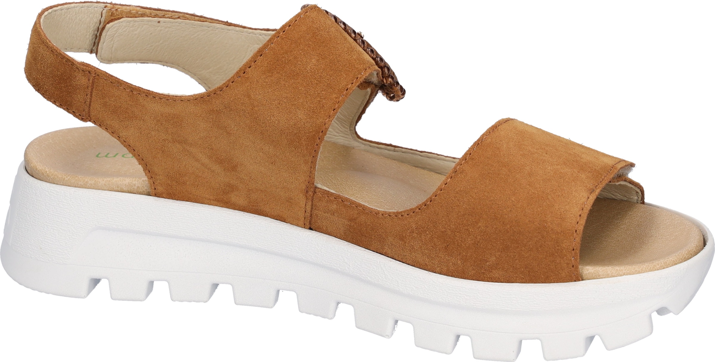Waldläufer Plateausandale »H-NELE«, Sommerschuh, Sandalette, Klettschuh in Komfortweite H (= sehr weit)