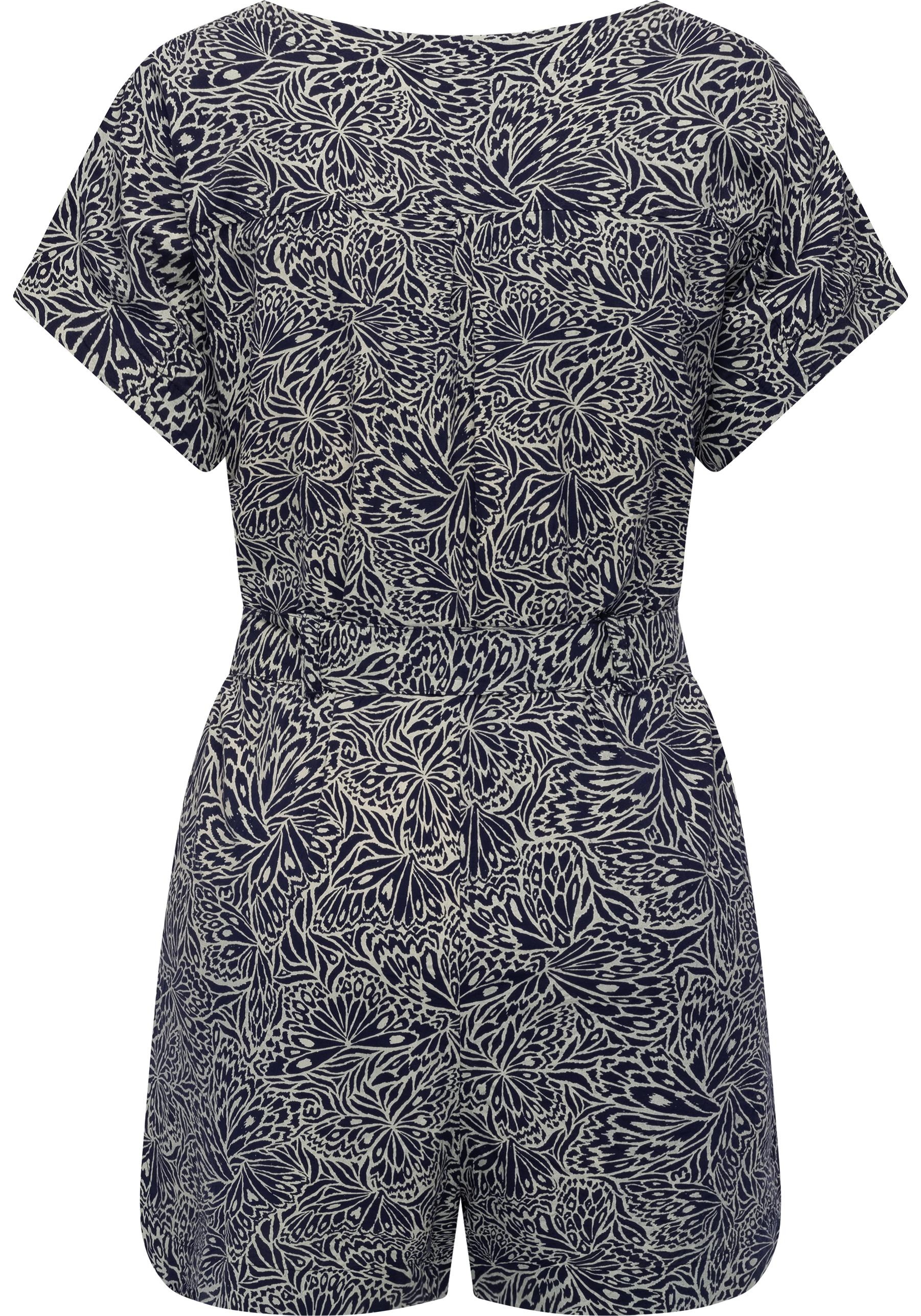 Ragwear Jumpsuit »Salwin«, Kurzer Overall mit Taillen-Bindeband