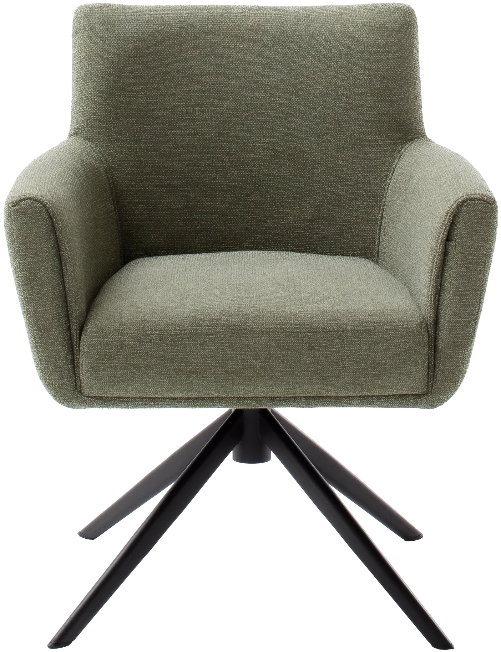 MCA furniture 4-Fußstuhl »WILSON Esszimmerstuhl, Armlehnstuhl, Polsterstuhl, modern«, (Set), 2 St., Flachgewebe, Stuhl, Armlehnenstuhl, drehbar, Taschenfederkern, belastbar 160 kg,XXL