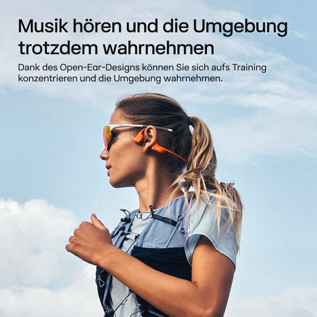 Shokz Open-Ear-Kopfhörer »OpenRun Pro 2 Mini + Cooling Towel«