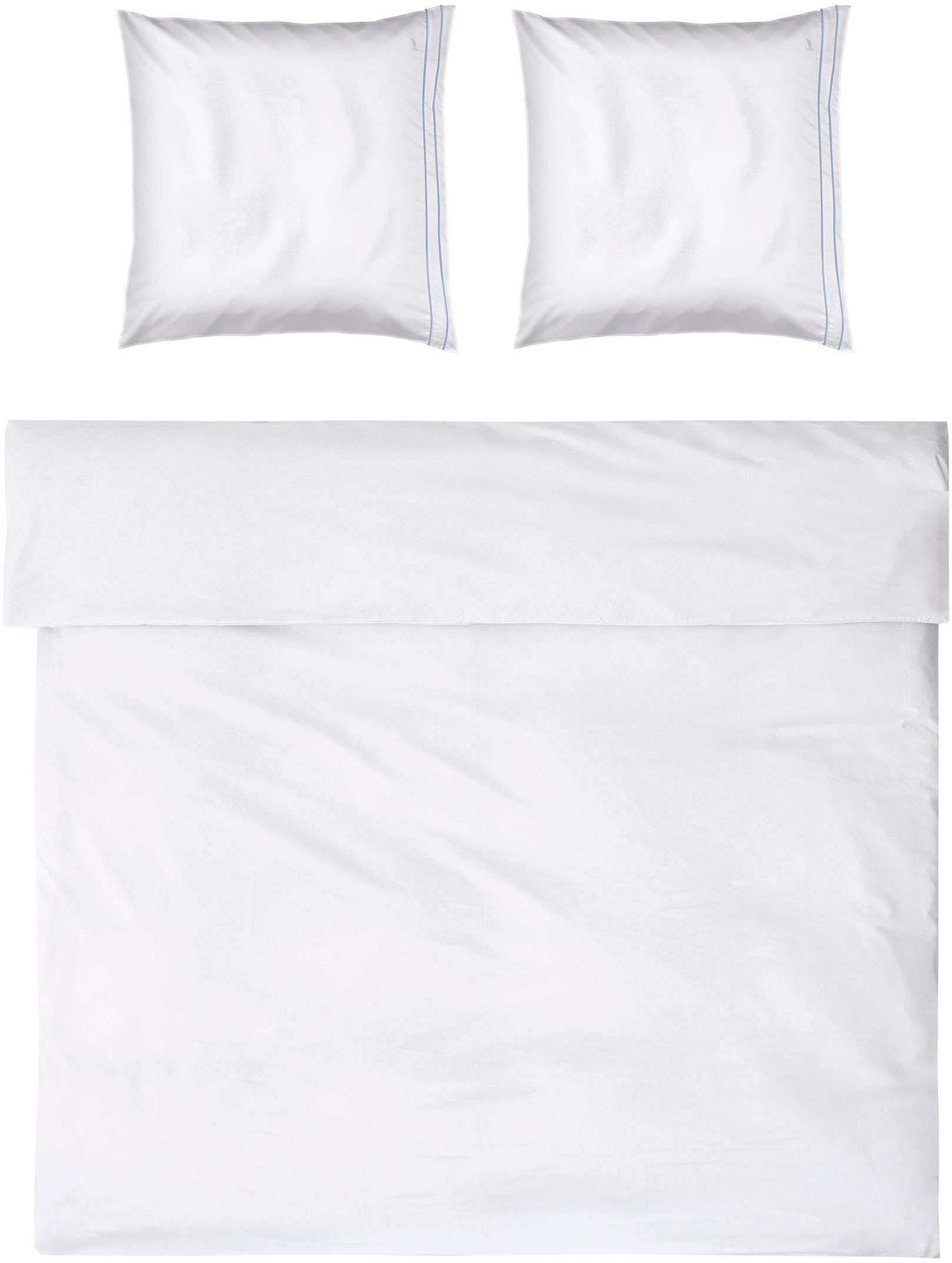 Möve Bettwäsche "Möve Noblesse Bettwäsche Set" 2 Stk. mit eleganten Biesen günstig online kaufen