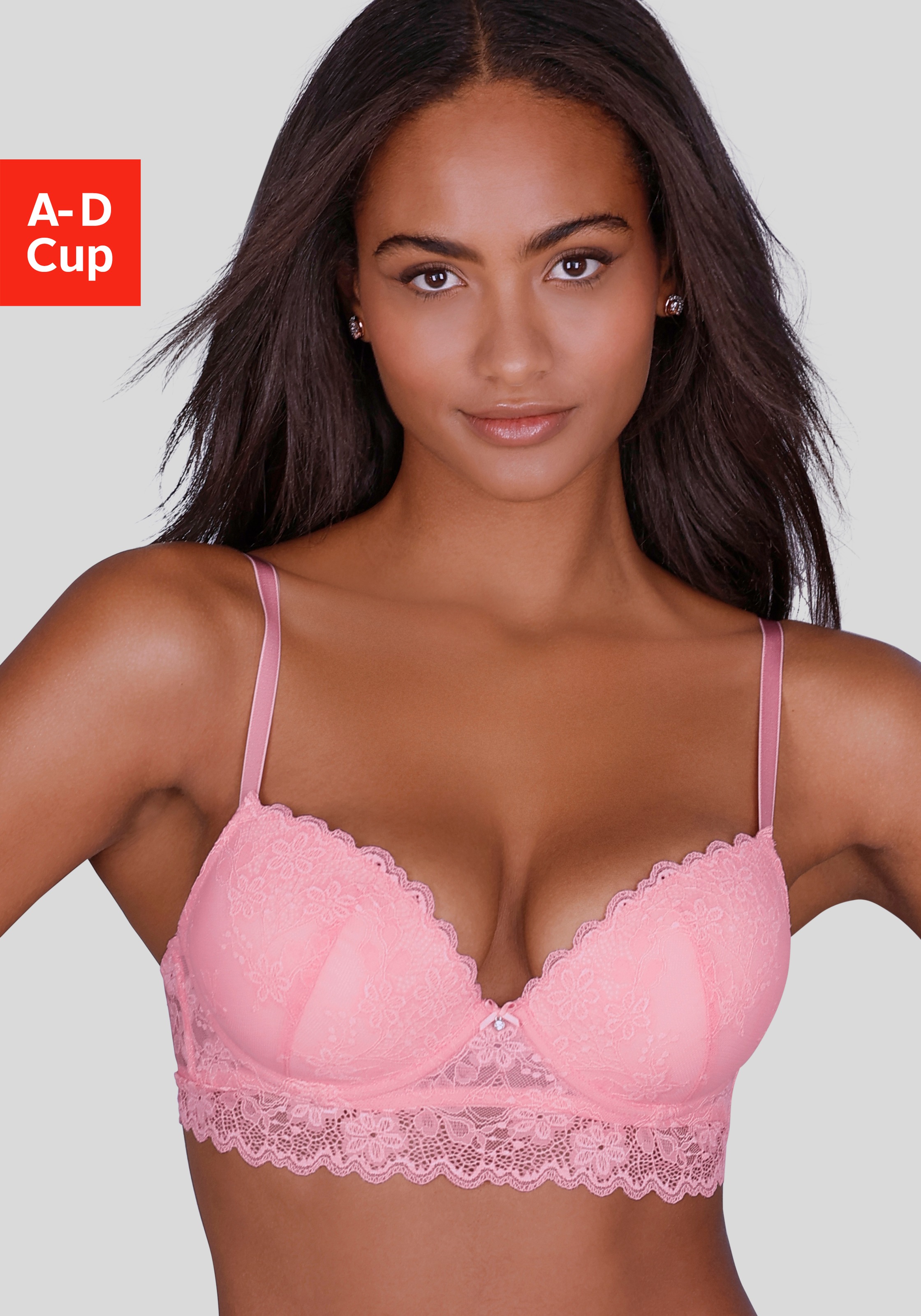 Vivance Push-up-BH "Julia" aus Jacquardspitze in leichter Longform, sexy De günstig online kaufen