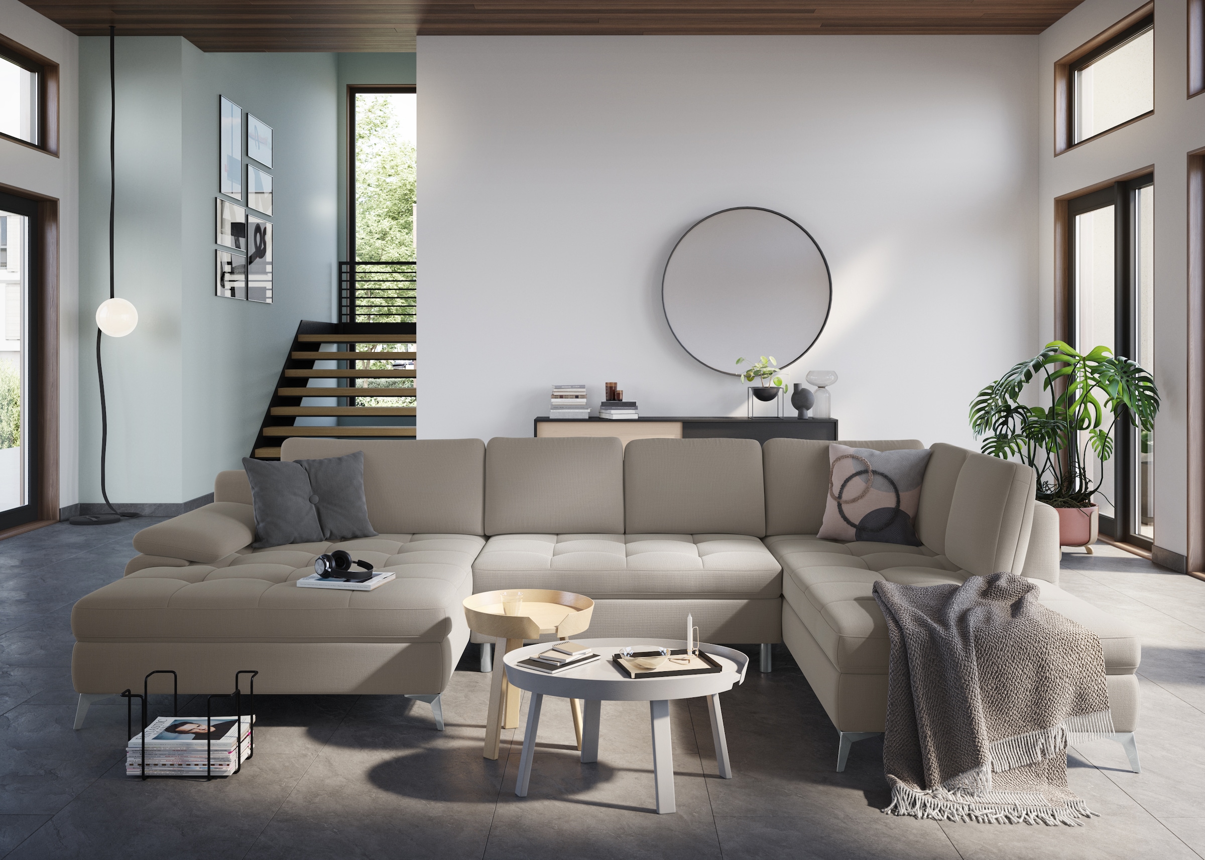 sit&more Wohnlandschaft "Latigo U-Form", mit Mega-Recamiere, wahlweise mit günstig online kaufen