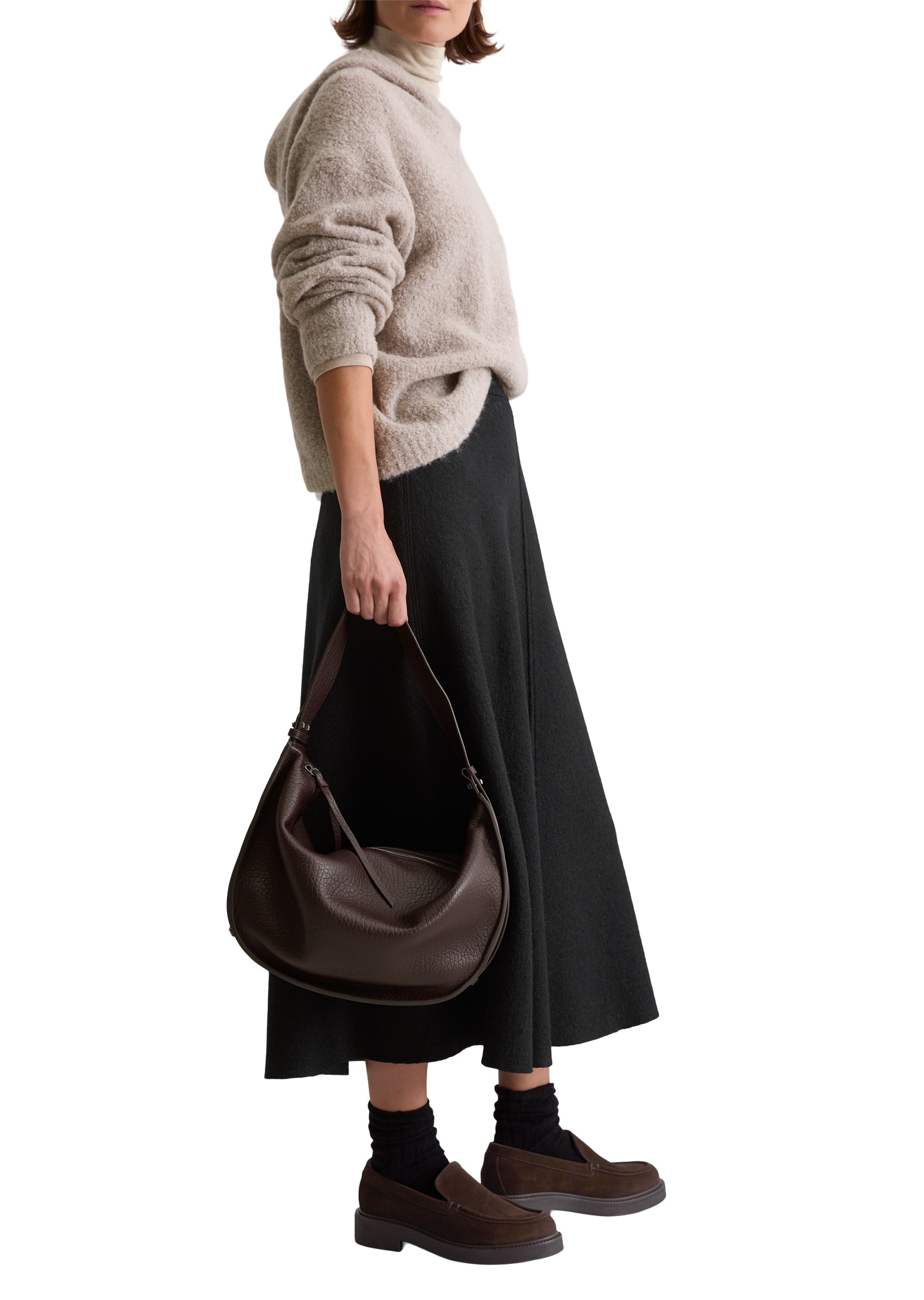 Marc O'Polo Umhängetasche »im Slouchy-Shape mit festem Boden«