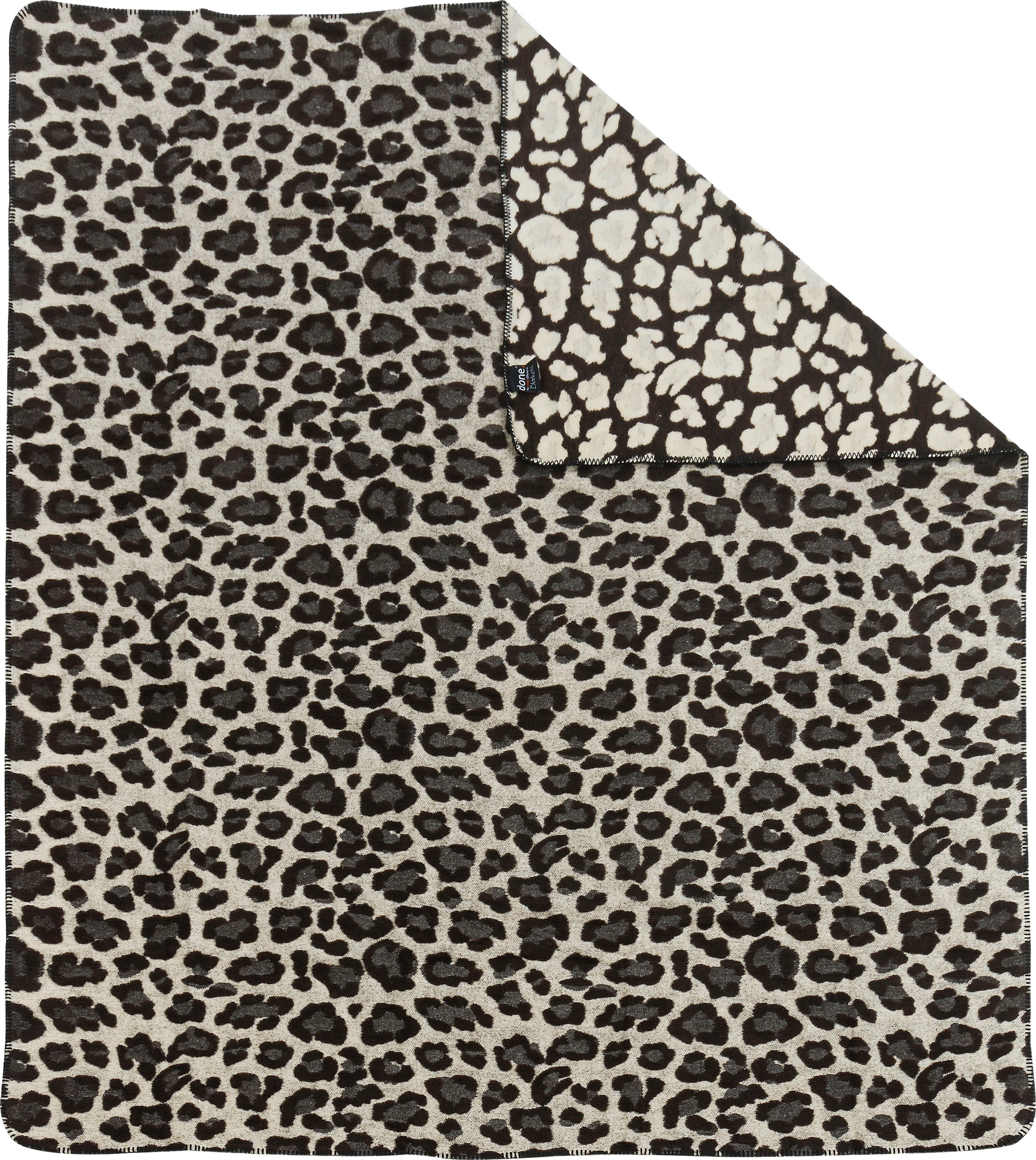 done. Wohndecke "Leopard" Wohndecke mit einfassender Ziernaht im Leo-Look, günstig online kaufen