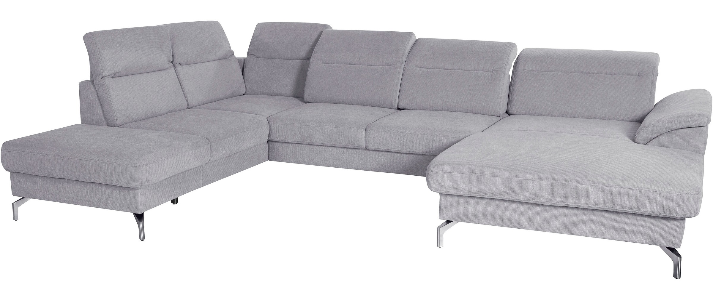sit&more Wohnlandschaft "Percy U-Form", 15 cm Fußhöhe, Sitztiefenverstellun günstig online kaufen