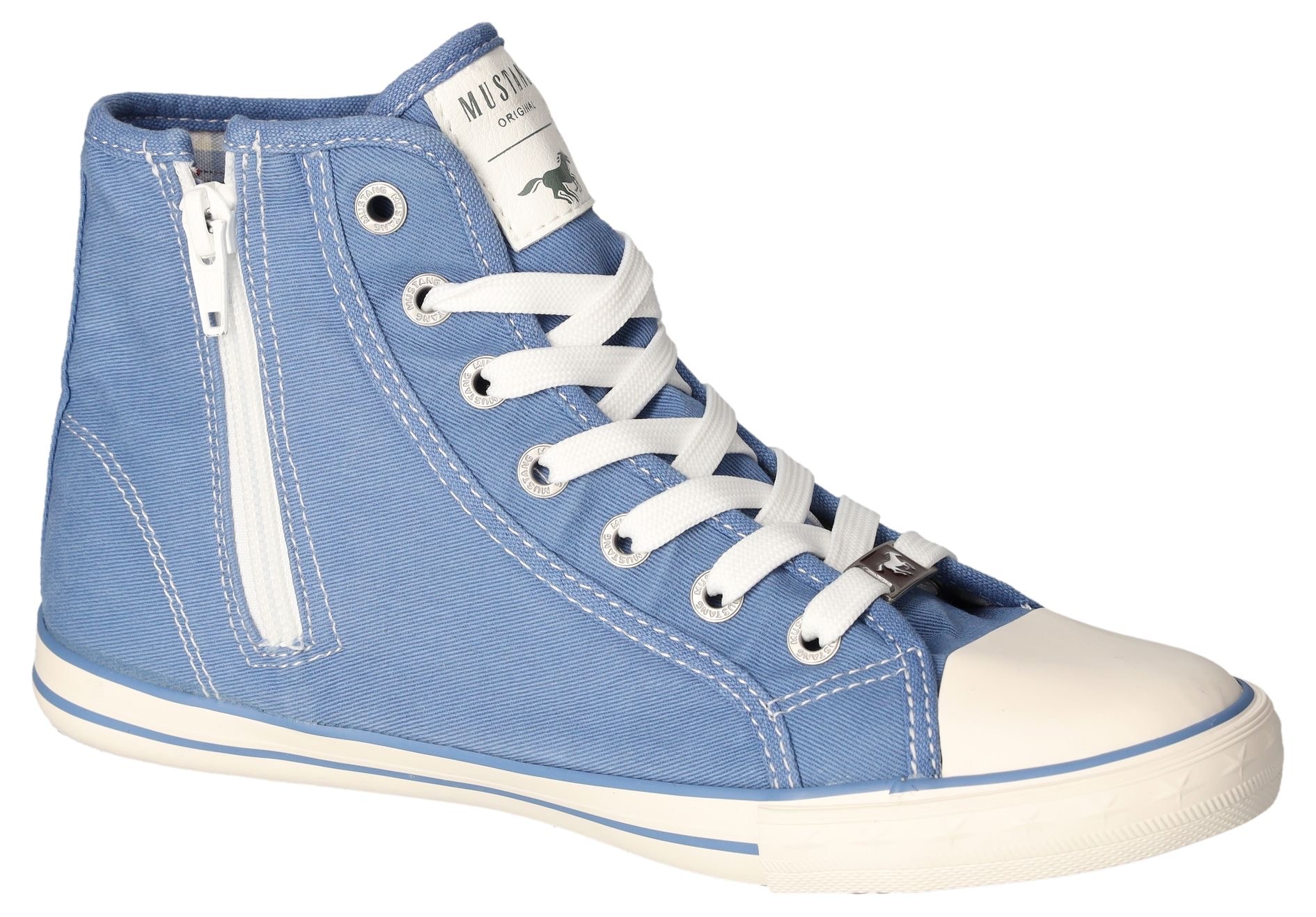 Mustang Shoes Sneaker »High-Top-Sneaker, Freizeitschuh«, High Top-Sneaker, Schnürschuh mit Label in der Laufsohle