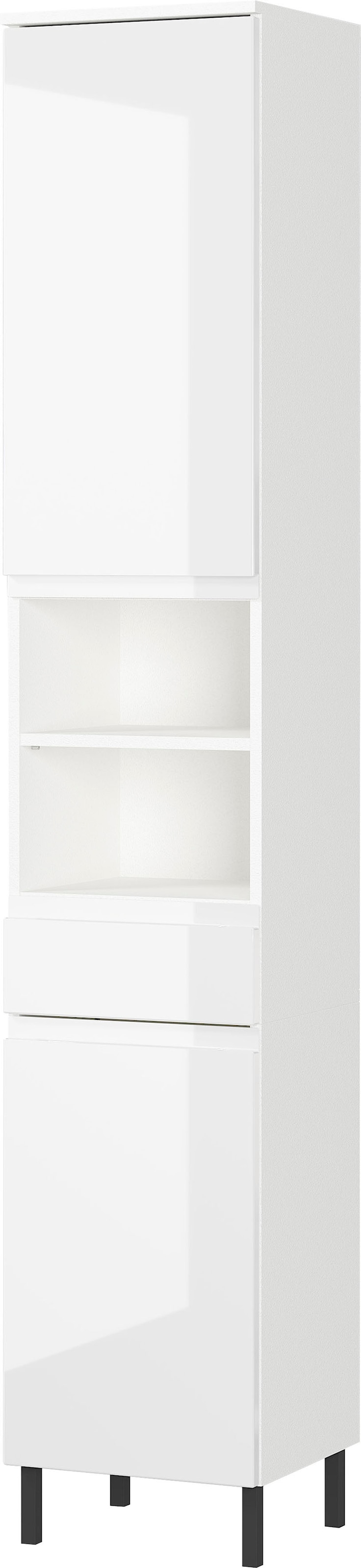 Hochschrank »Scantic«, Breite 34 cm, Badezimmerschrank, 2 Türen, 1 Schubkasten, 2 Fächer