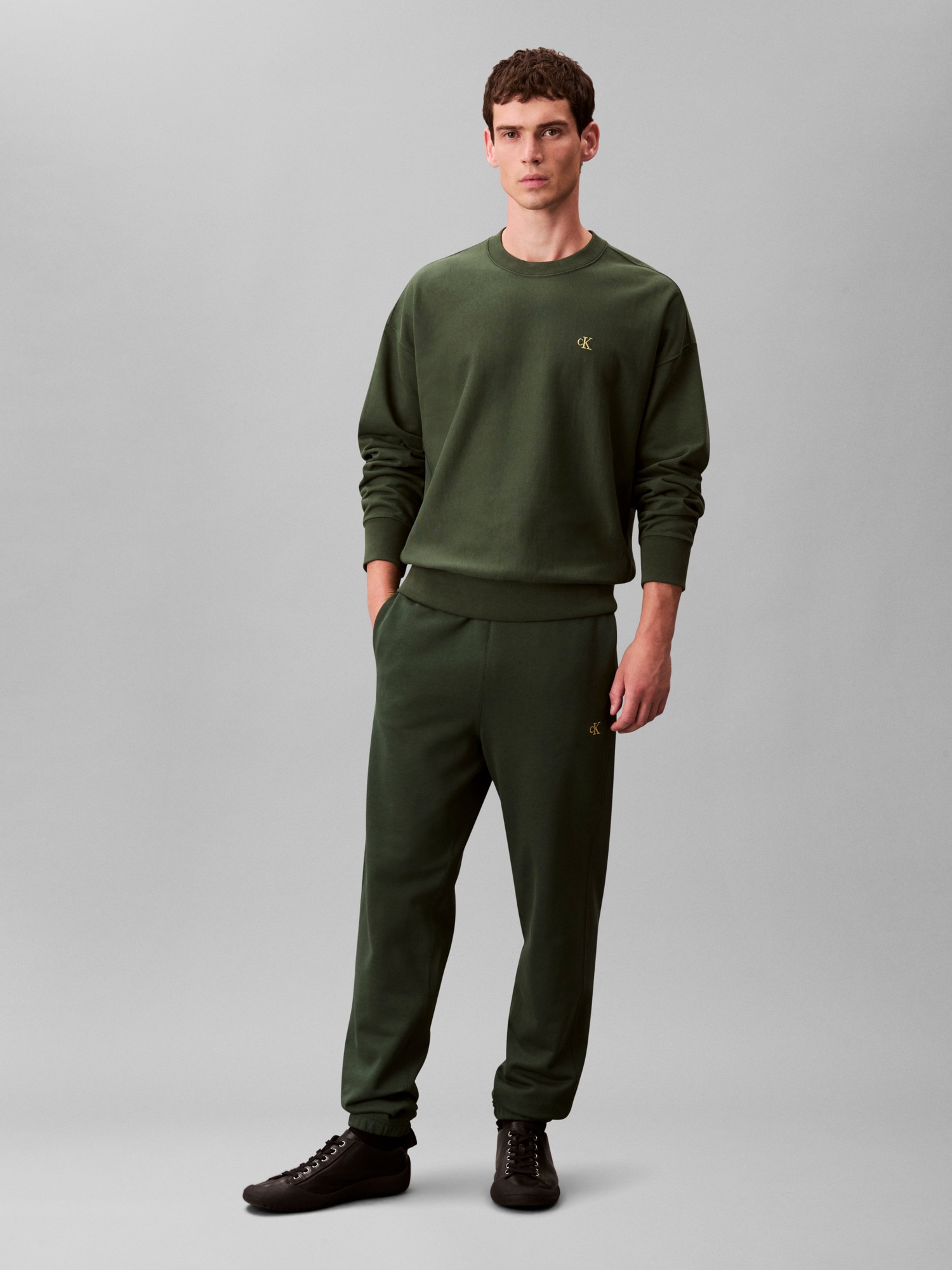 Calvin Klein Jeans Sweathose "EU 350TERRY MONOGRAM JOGGER", regular fit günstig online kaufen