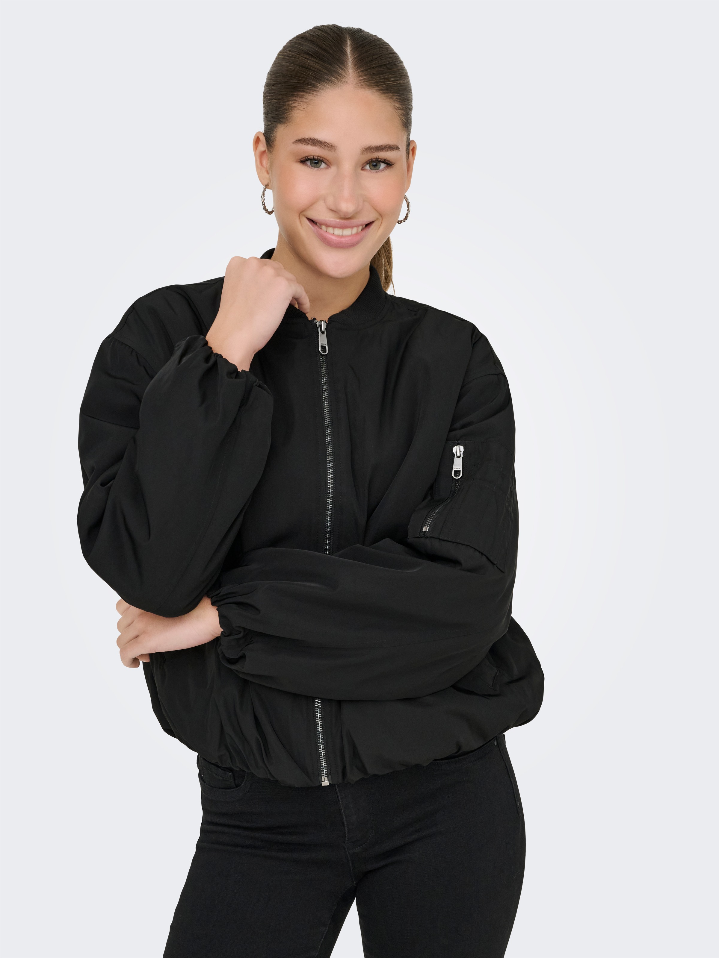 ONLY Bomberjacke "ONLADEL LIFE OVERSIZED BOMBER CC OTW", ohne Kapuze günstig online kaufen