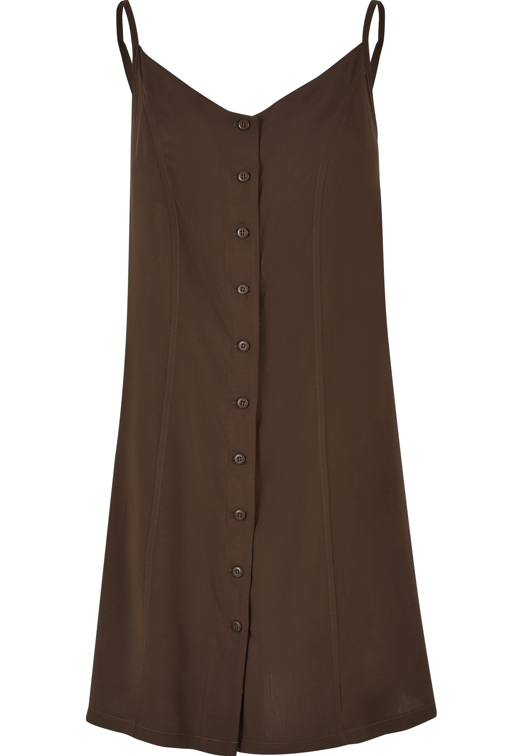 URBAN CLASSICS A-Linien-Kleid "Urban Classics Damen Ladies Vicose Mini Dress" 1 Stk. tlg.