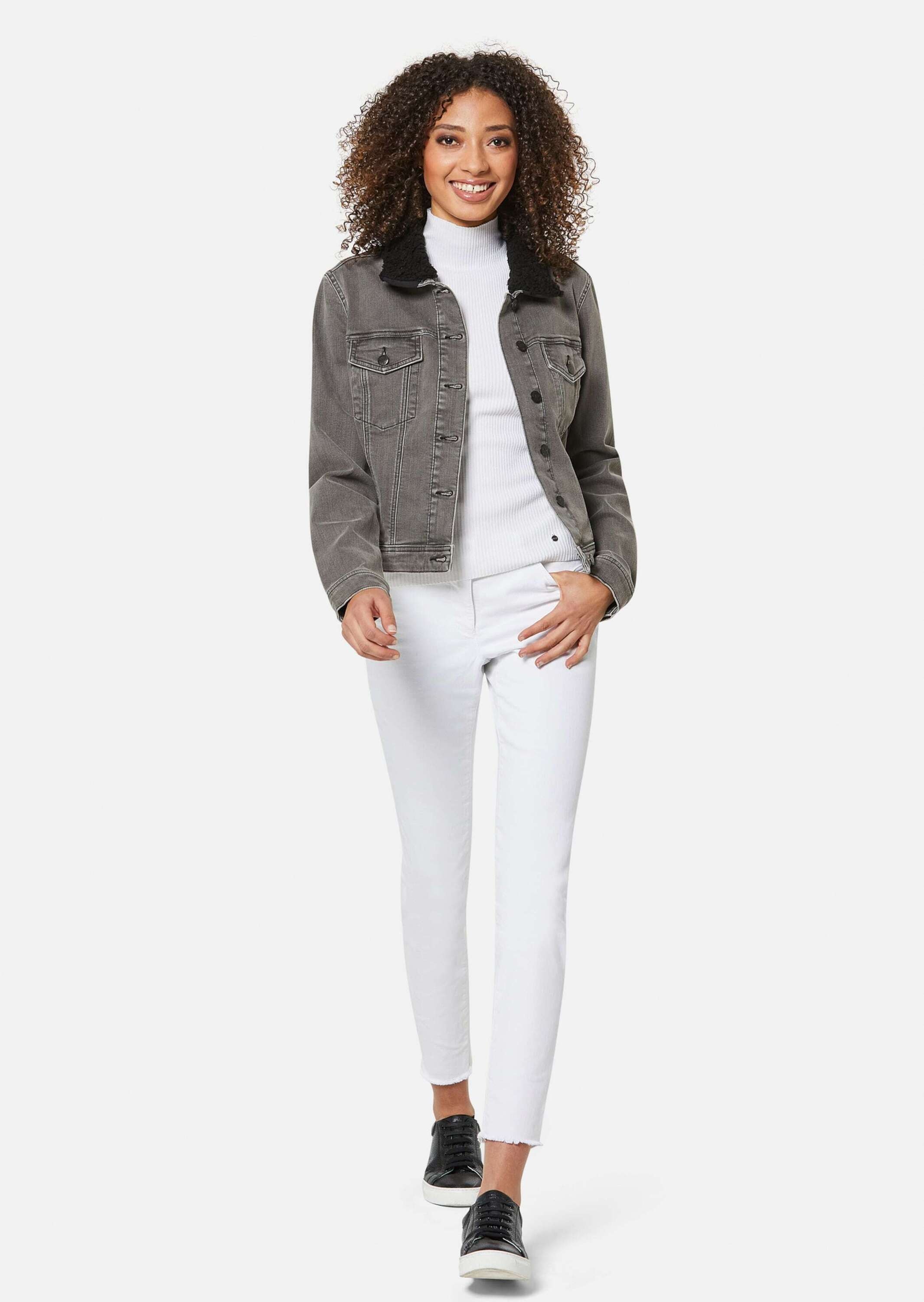 MADELEINE Jeansjacke »Jeansjacke Jeansjacke mit Teddykragen«