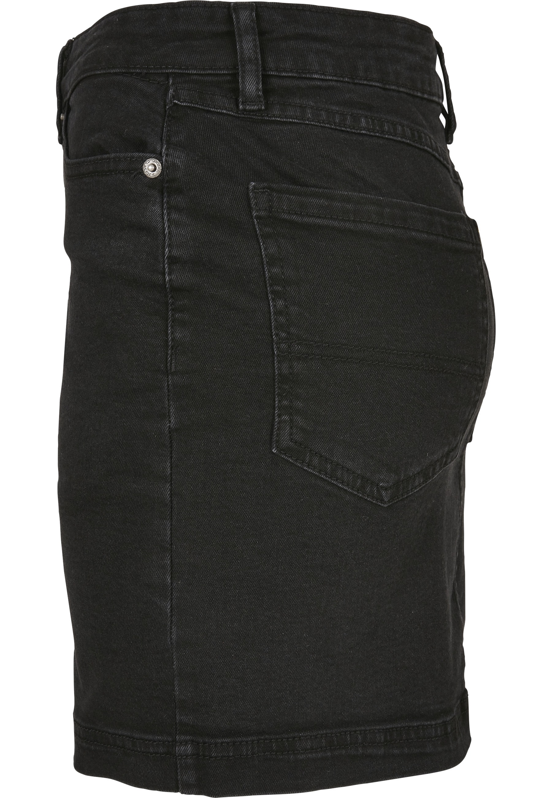 URBAN CLASSICS Jerseyrock »Urban Classics Damen Ladies Organic Stretch Denim Mini Skirt« 1 Stk.