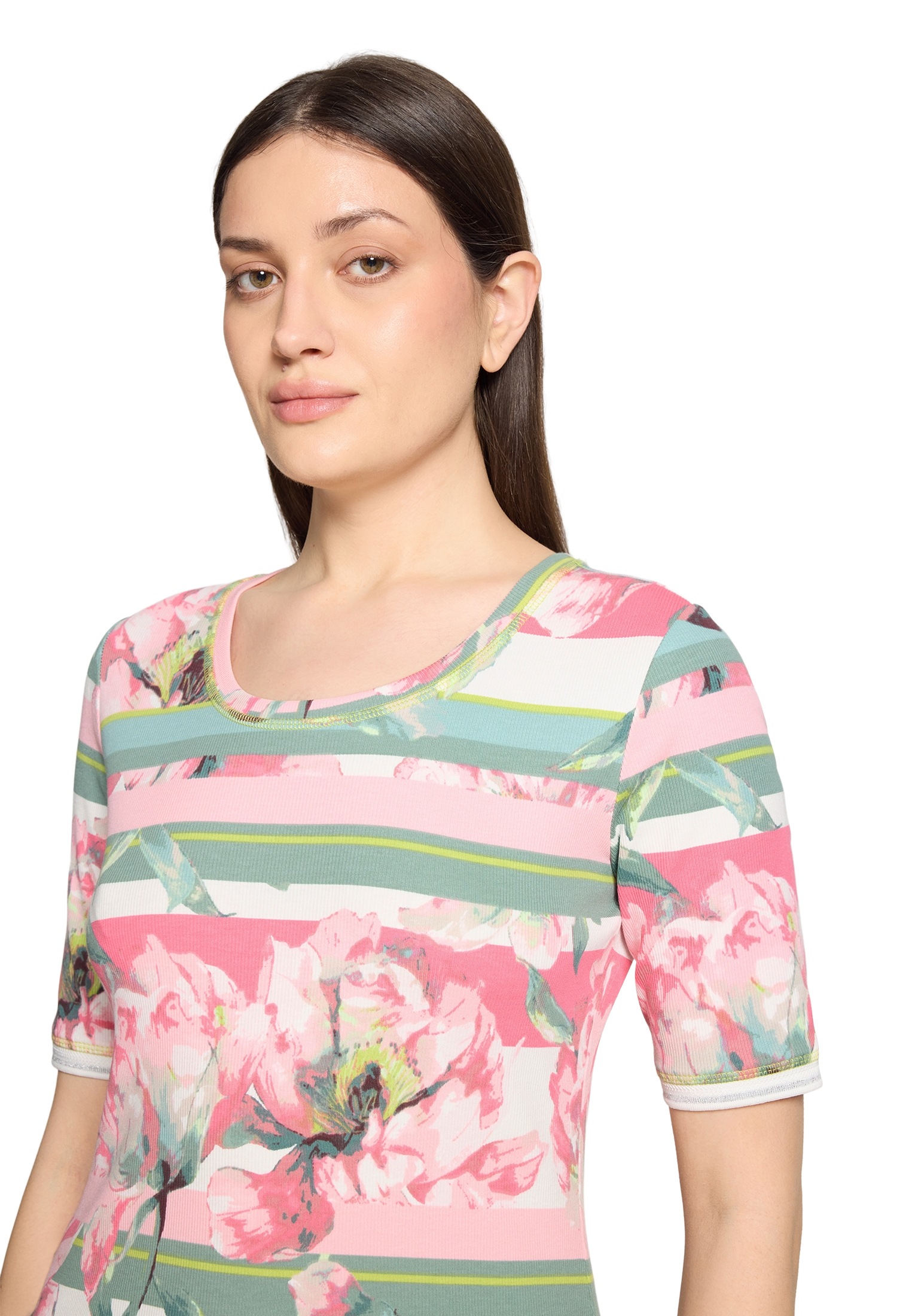 Betty Barclay Kurzarmshirt »Damen mit Rippenstruktur« 1 Stk.