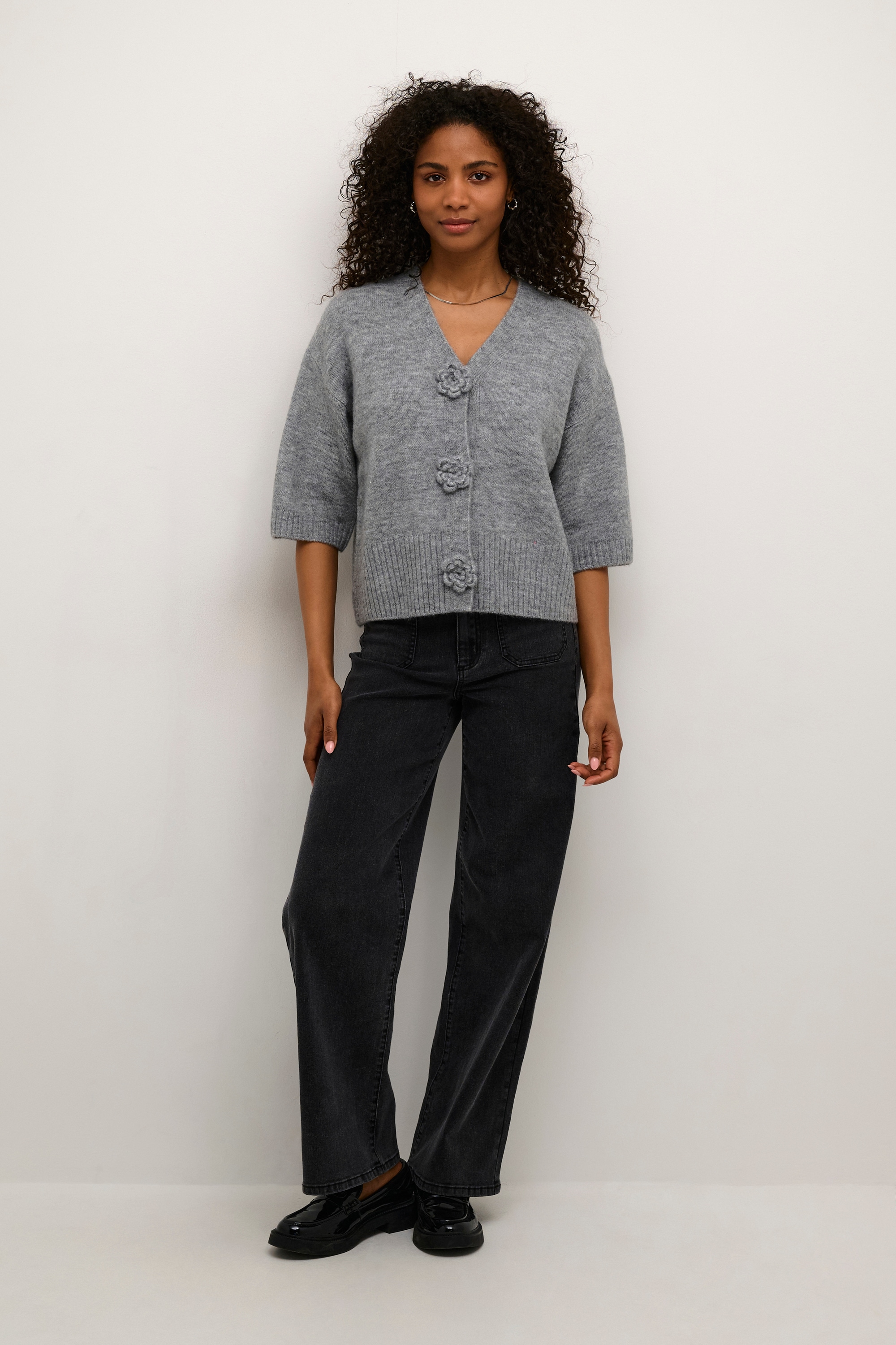 KAFFE Strickjacke »Damen Strickjacke KArosie«