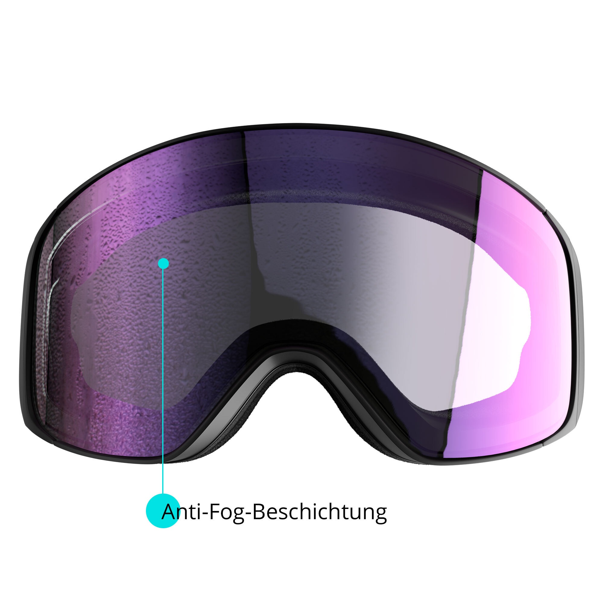 YEAZ Skibrille »Ski- und Snowboard-Brille pink/weiss STEEZE«