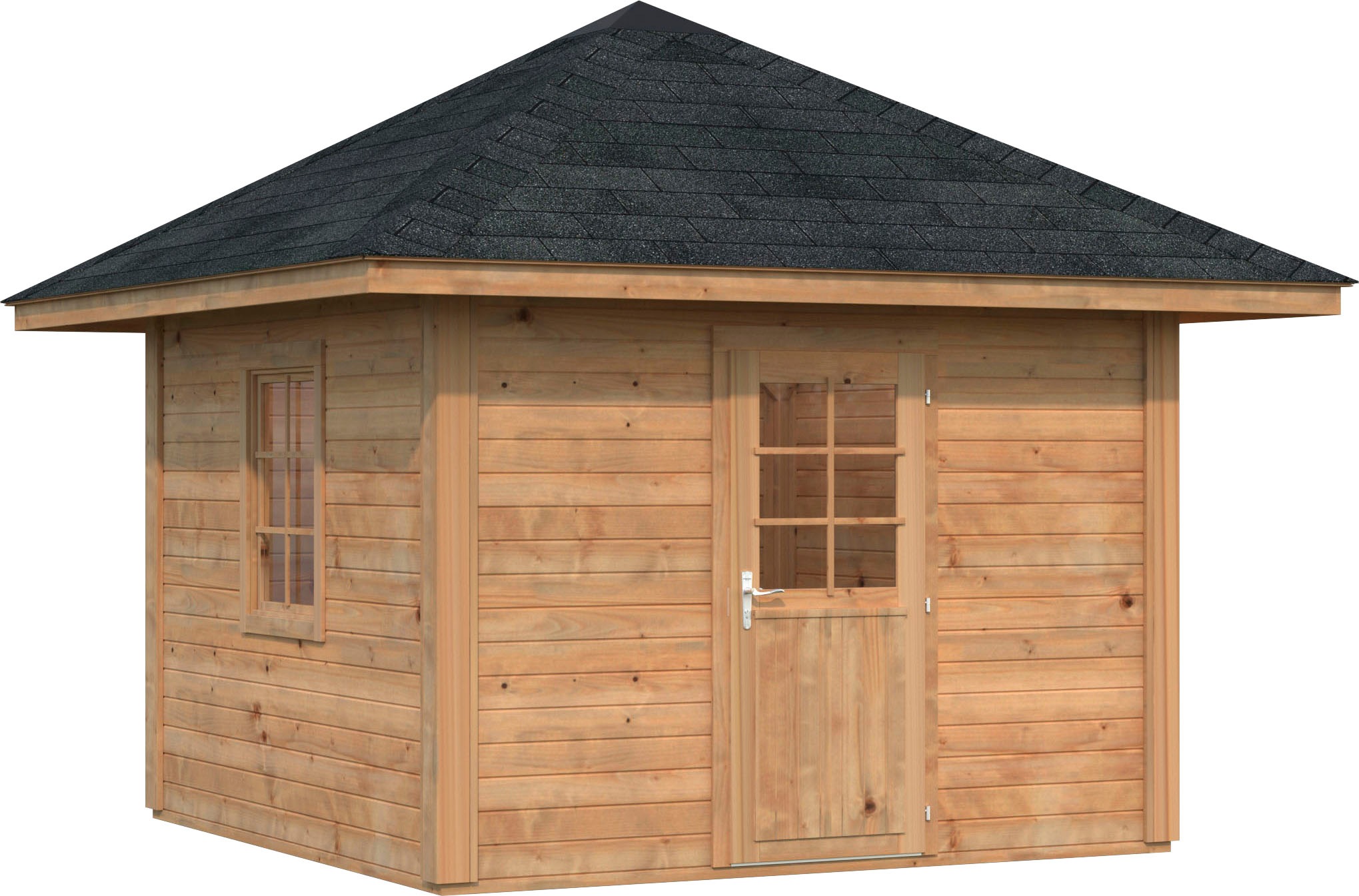 Palmako Holzpavillon "Bianca 8,3 m² Set 6", BxTxH: 300x300x323 cm