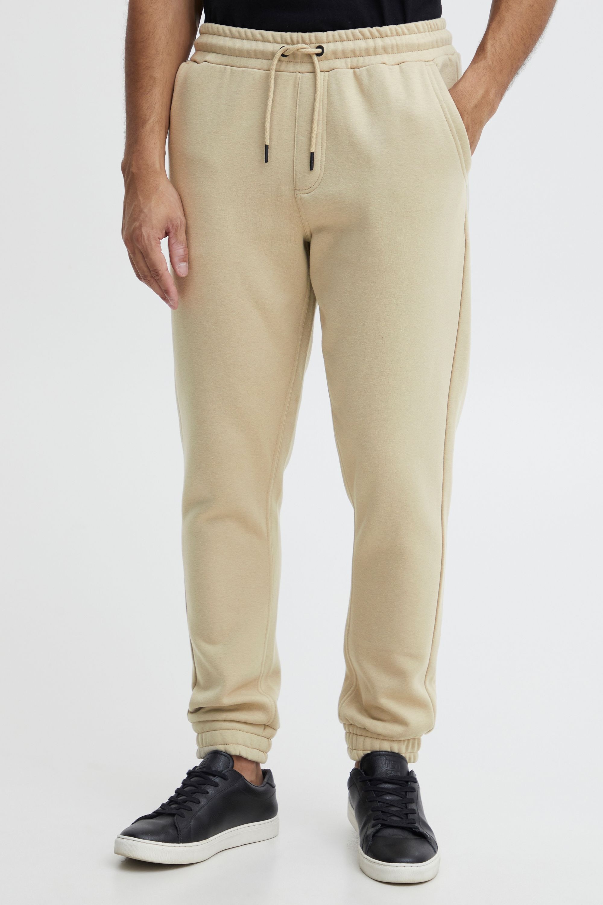 Jogginghose BLEND "Jogginghose BHDowntown", Herren, Gr. L, N-Gr, braun (crockery), Obermaterial: 50% Baumwolle CO. 50% Polyester PES., Hosen Jogginghose 5