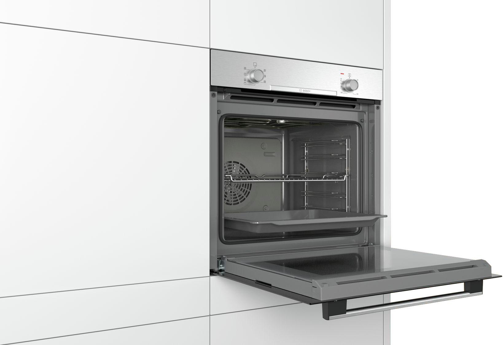BOSCH Einbaubackofen 2 »HBA530BR1«, mit Teleskopauszug nachrüstbar, ecoClean Direct
