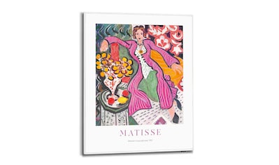 Wandbild »Matisse - Frau im lila Mantel«