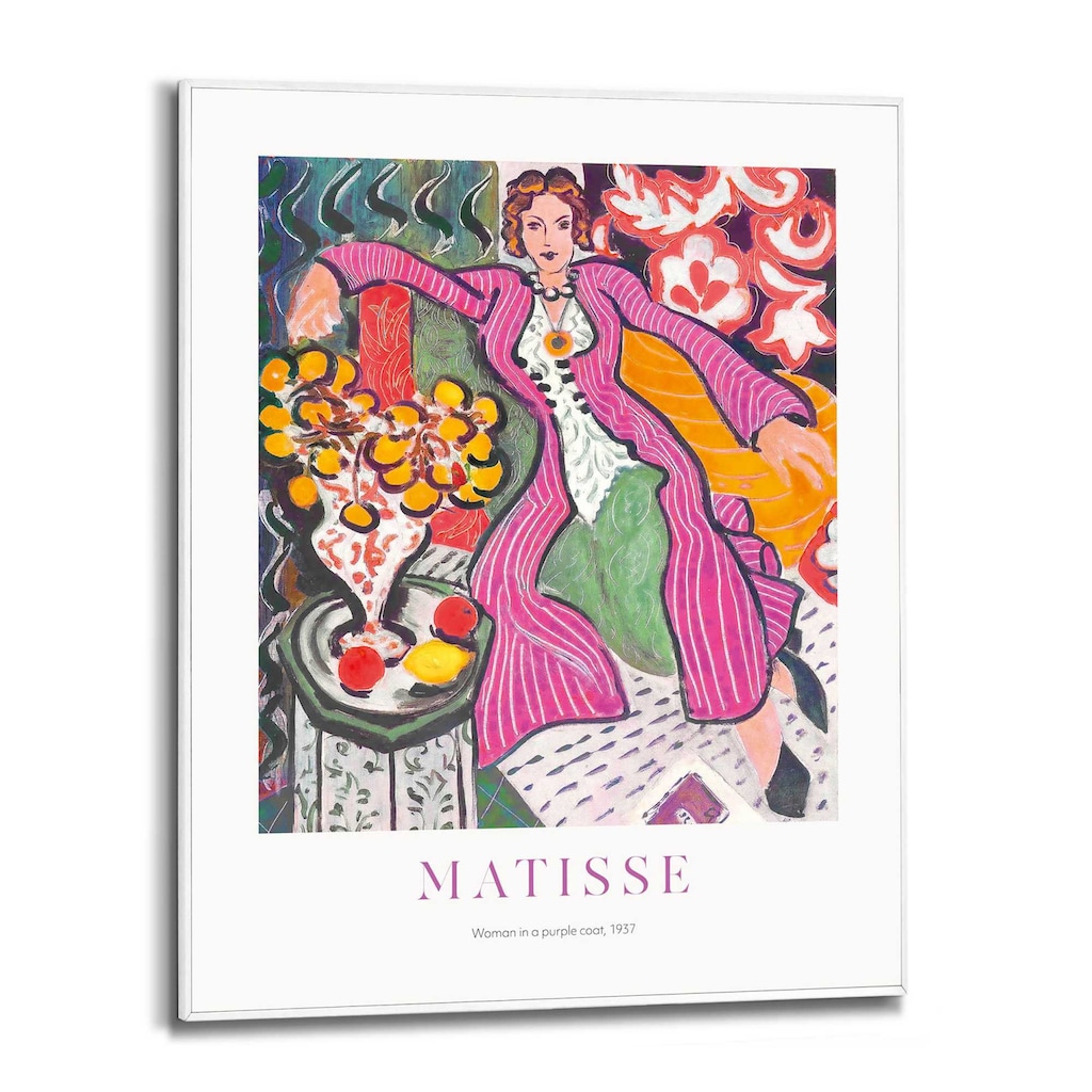 Reinders! Wandbild »Matisse - Frau im lila Mantel«