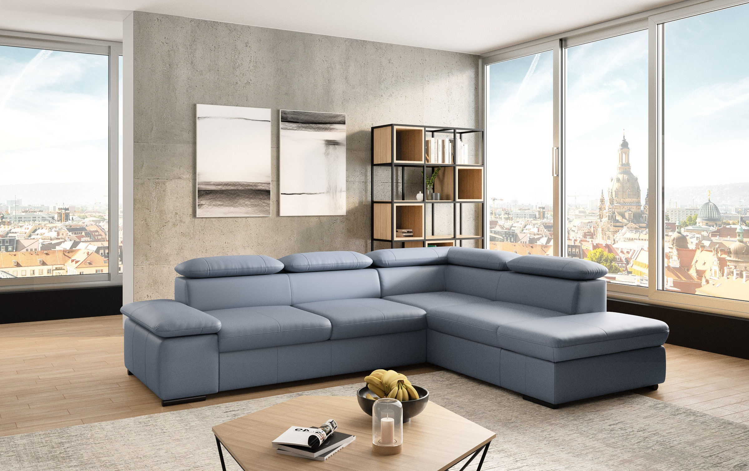 sit&more Ecksofa »Alcudia L-Form«, mit Armteilverstellung, optional Kopfteilverstellung und Bettfunktion