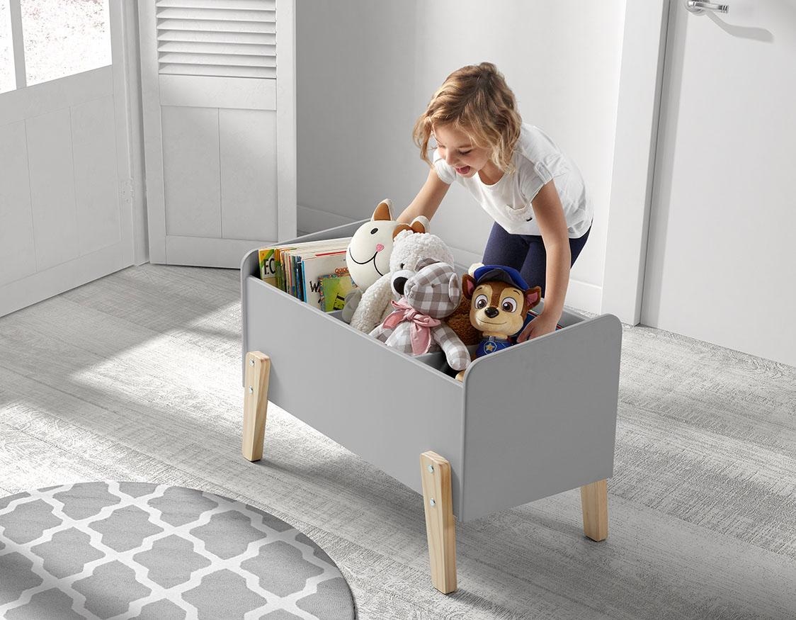 Spielzeugtruhe »Kiddy«, (Made in Europe), MDF-Oberfläche