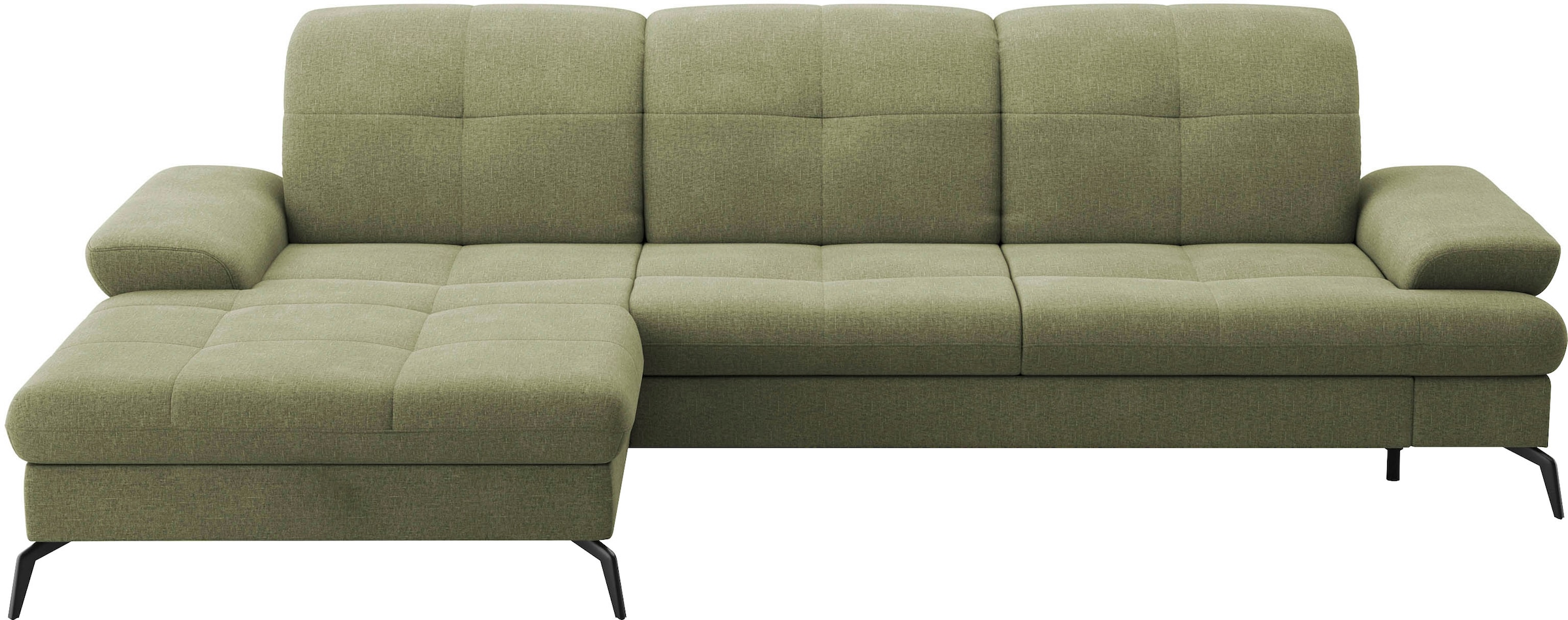 sit&more Ecksofa »Amica, L-Form, inkl. Sitztiefenverstellung & Armteilverstellung«, wahlweise mit Bettfunktion, Bettkasten und Kopfteilverstellung