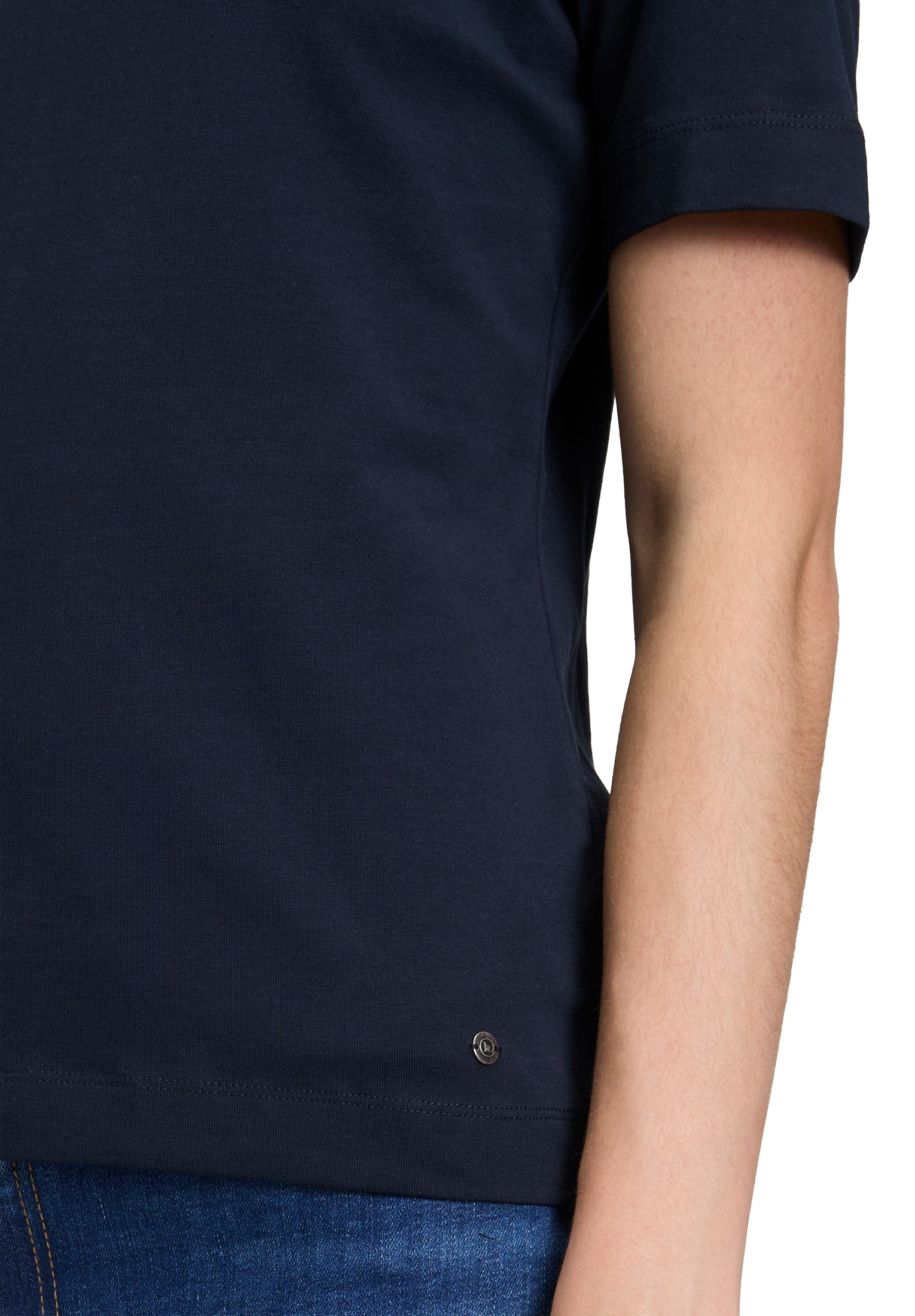 Betty&Co Kurzarmshirt »Betty & Co Damen Basic Shirt mit Rundhalsausschnitt«, (1 tlg.), Form