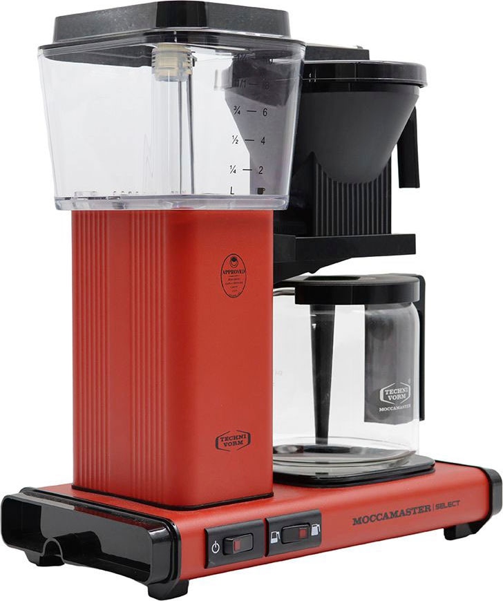 Moccamaster Filterkaffeemaschine »KBG Select brick red«, 1,25 l Kaffeekanne, Papierfilter, 1x4