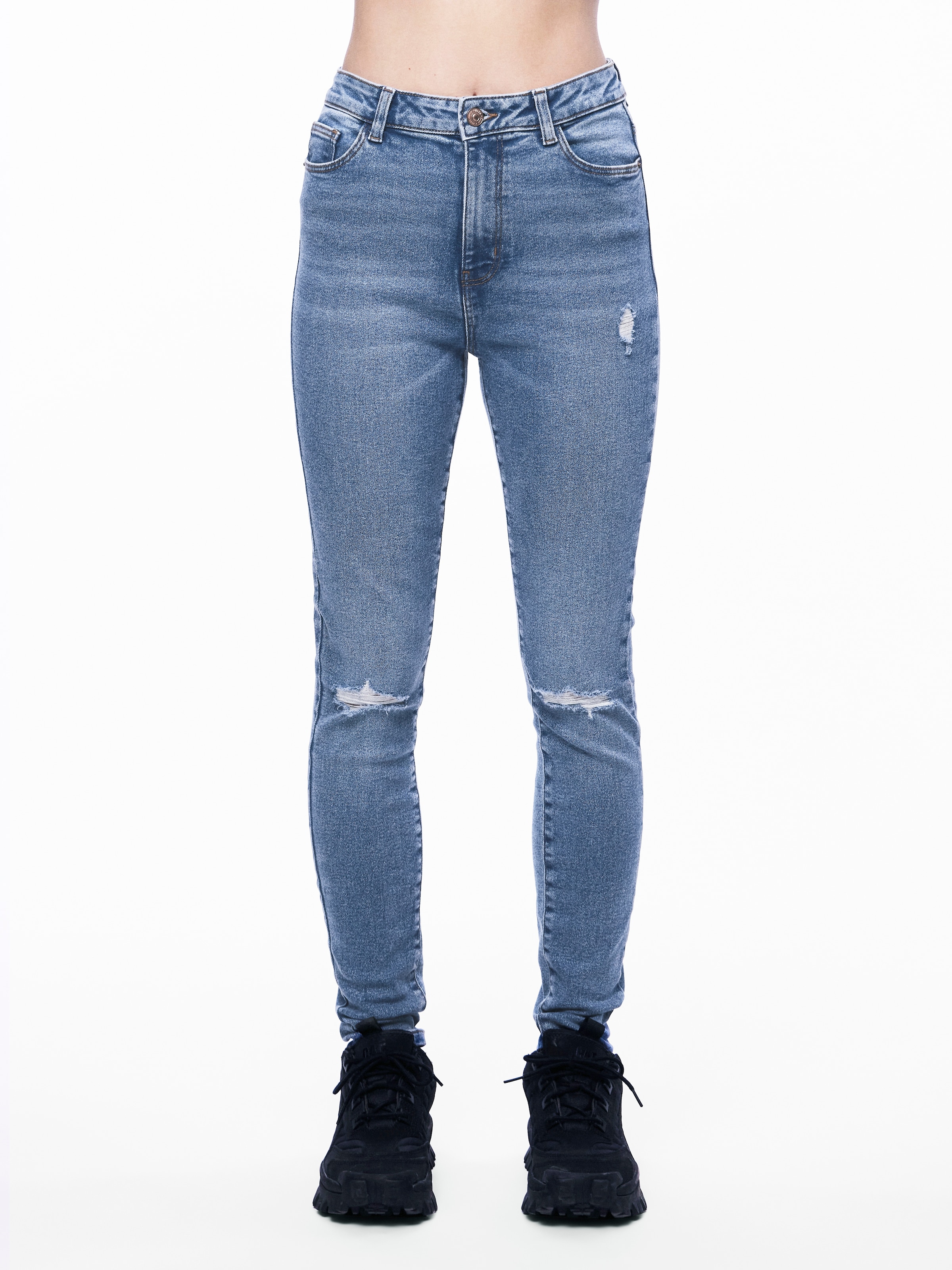 pieces Skinny-fit-Jeans "PCDANA HW DEST SKINNY JNS MB402 NOOS BC", mit Dest günstig online kaufen