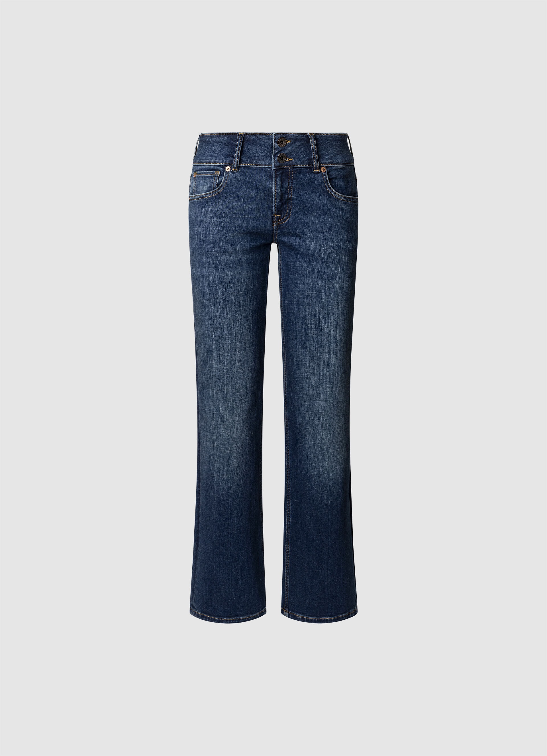 Pepe Jeans Gerade Jeans »STRAIGHT JEANS LW«, mit doppeltem Knopfverschluss