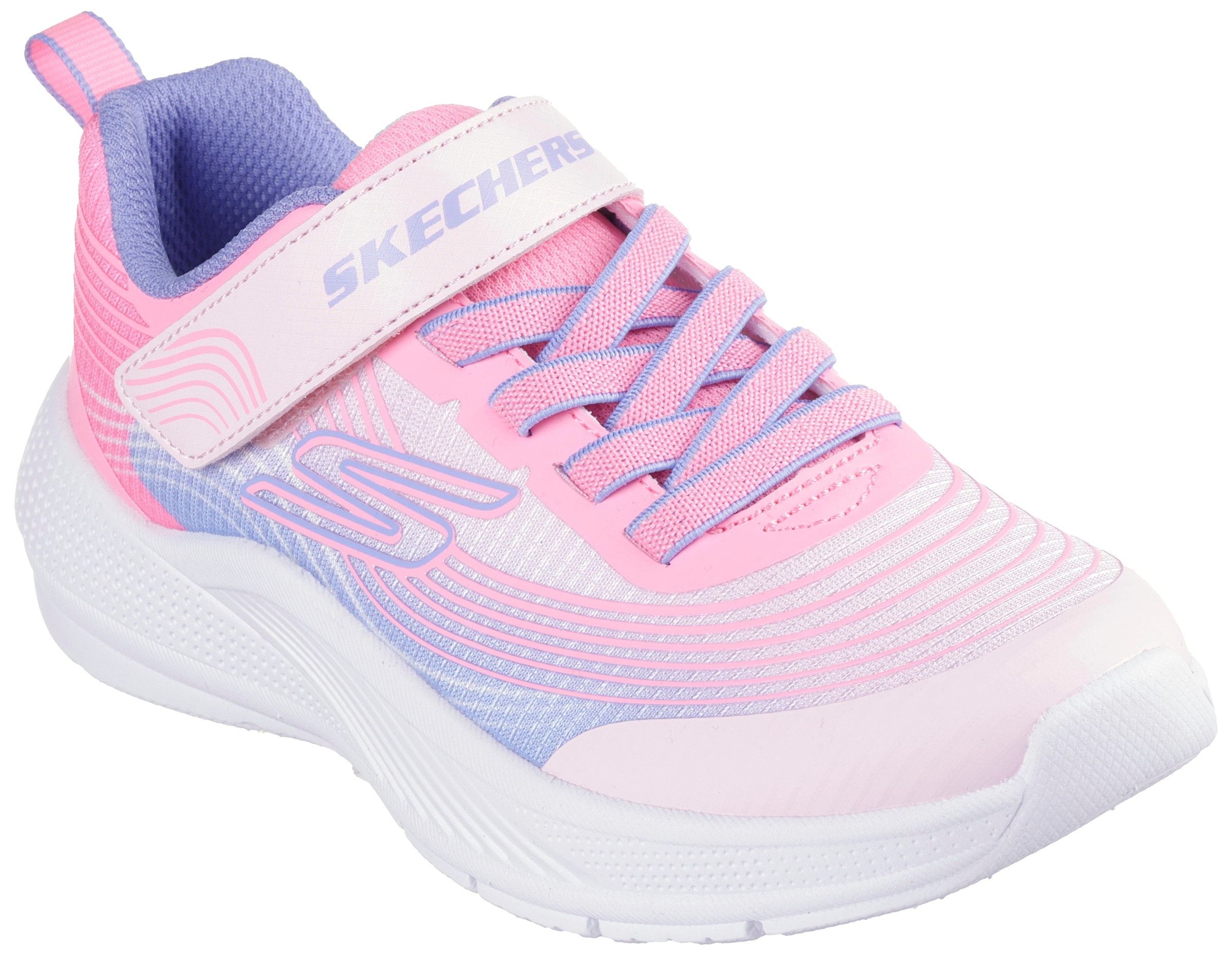 Skechers Kids Sneaker »MICROSPEC ADVANCE«, Klettschuh, Freizeitschuh mit Gummizug und Klettverschluss