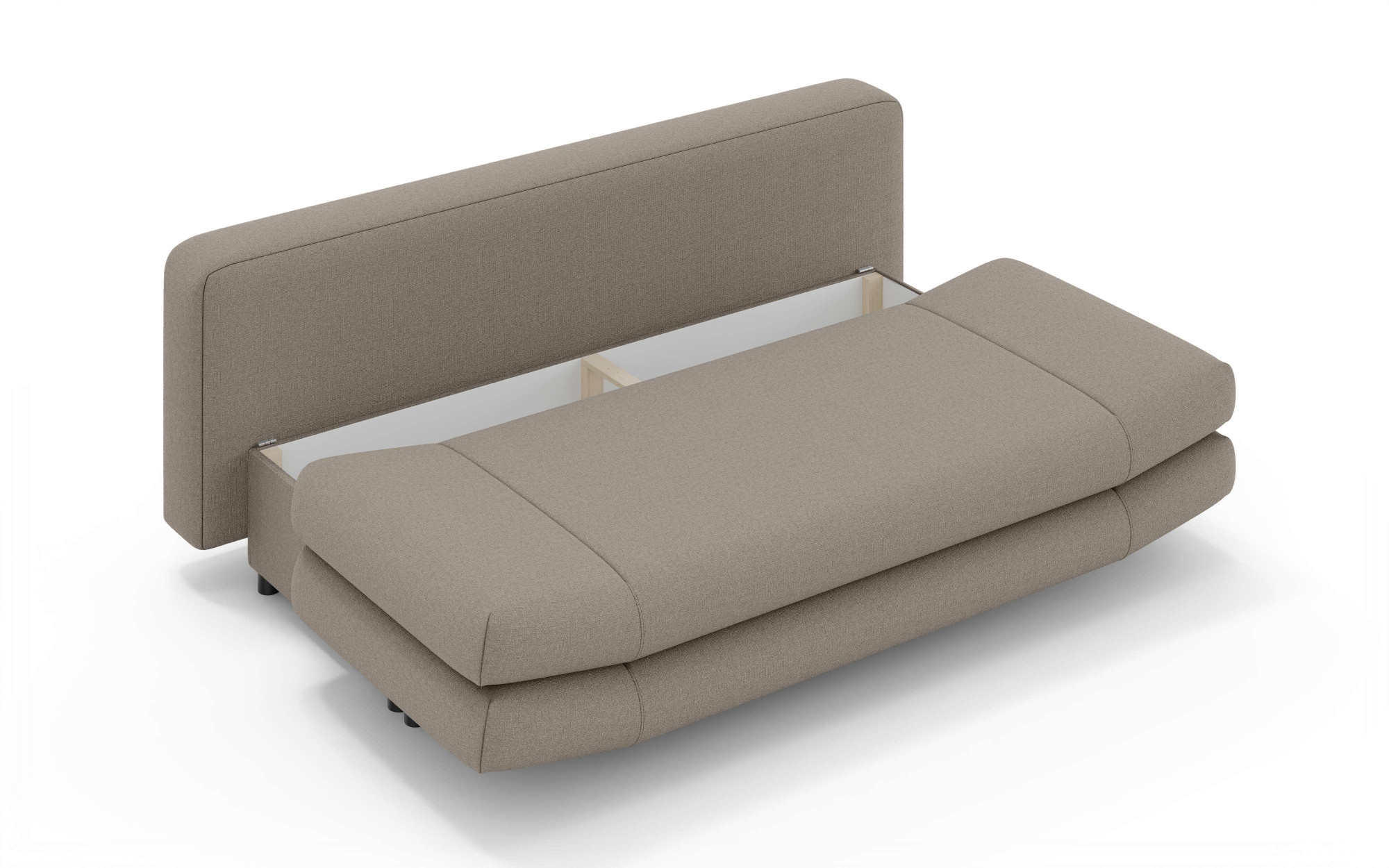 Home affaire 3-Sitzer »LENNARA Schlafsofa mit Bettkasten, Maße B/T/H: 209/96/86 cm«, Sofa mit Wellenunterfederung, hoher Sitzkomfort